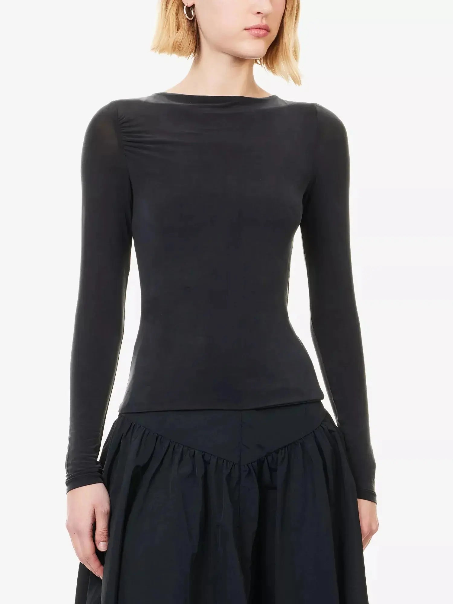 Women's Kylie Long-Sleeve Stretch-Jersey Top Peachy Den