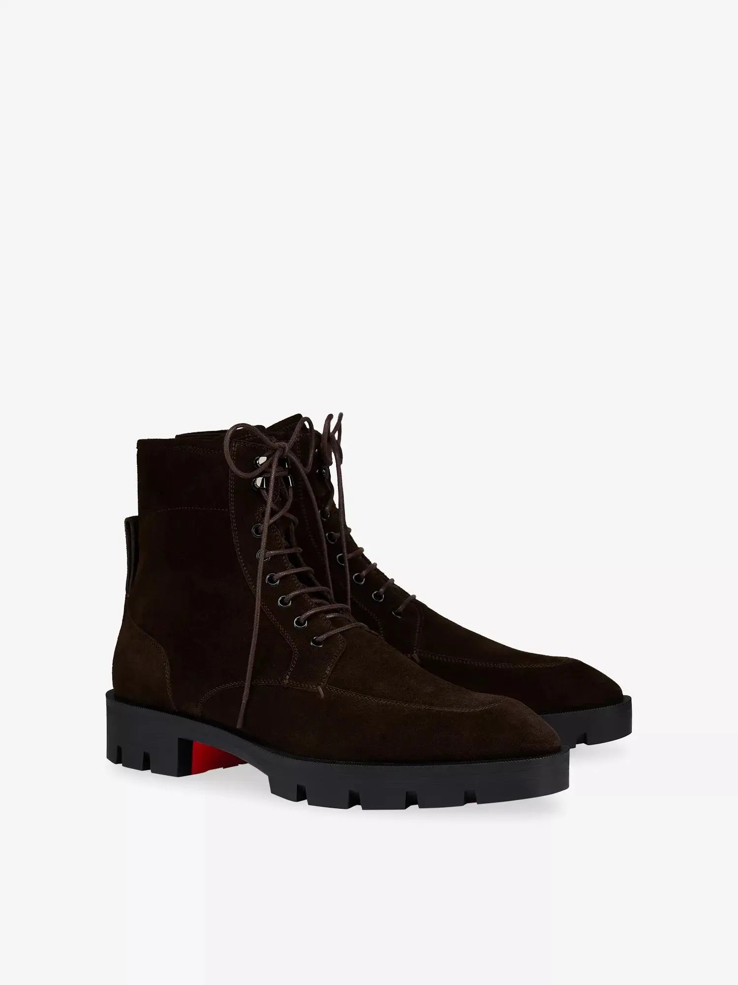 Men's Caracolo Lion Flat Crosta Leather Boots Christian Louboutin