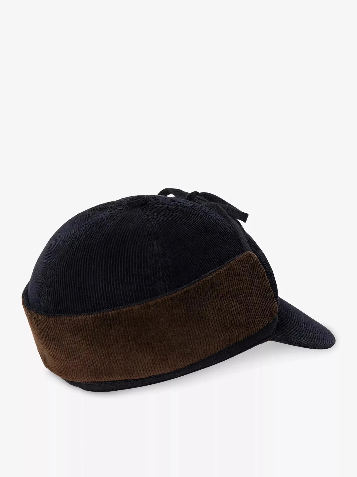 Men's Branded-Patch Earflap Corduroy Cap Polo Ralph Lauren