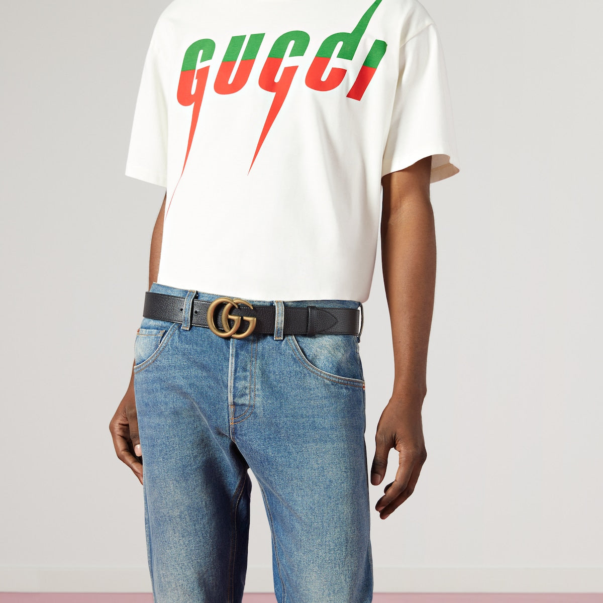 Men's GG Marmont wide belt 4cm width Gucci