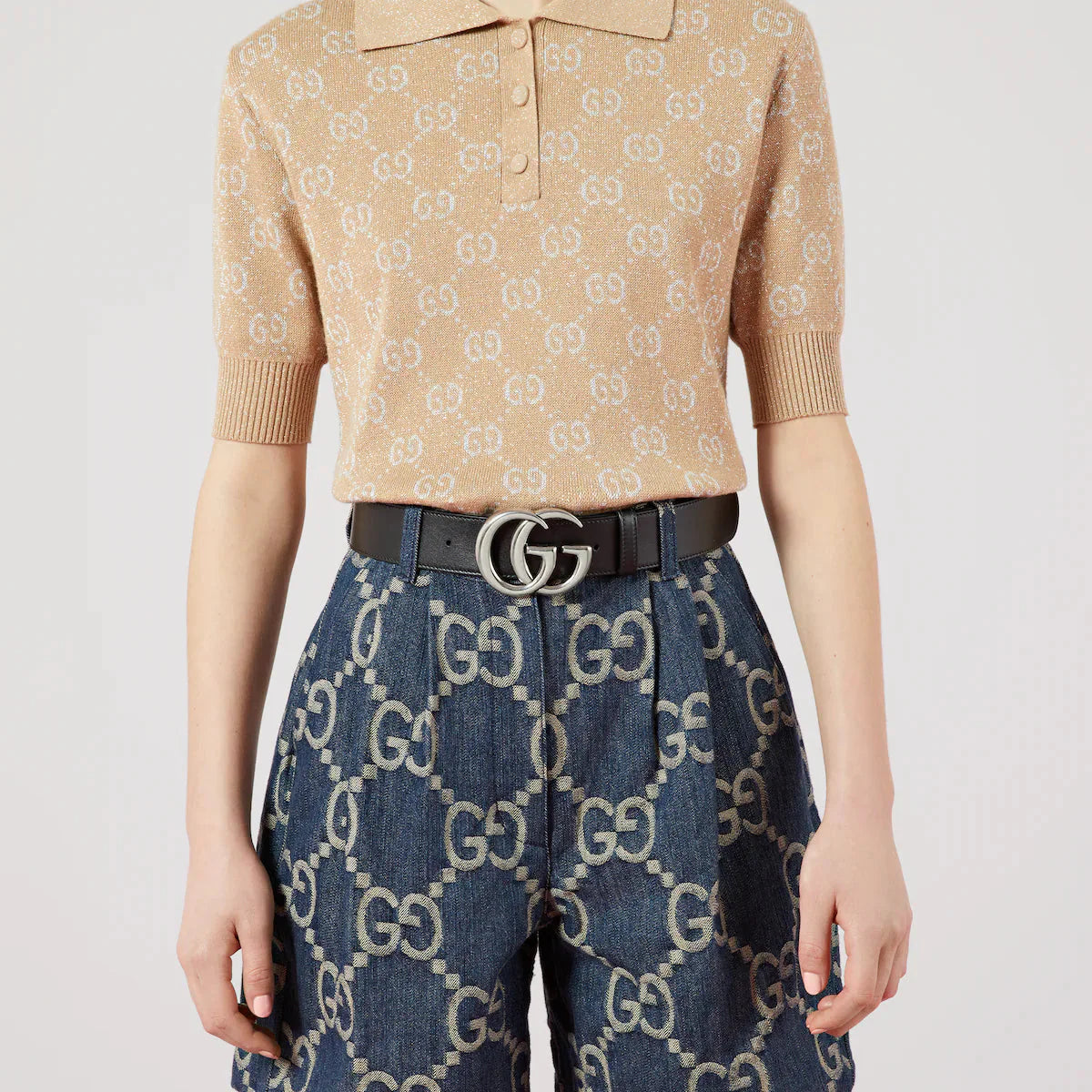 Men's GG Marmont wide belt 4cm width Gucci