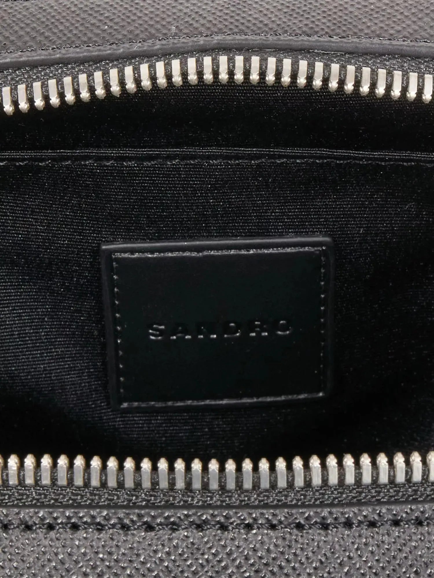 Men's Logo-Embossed Small Leather Bag Sandro