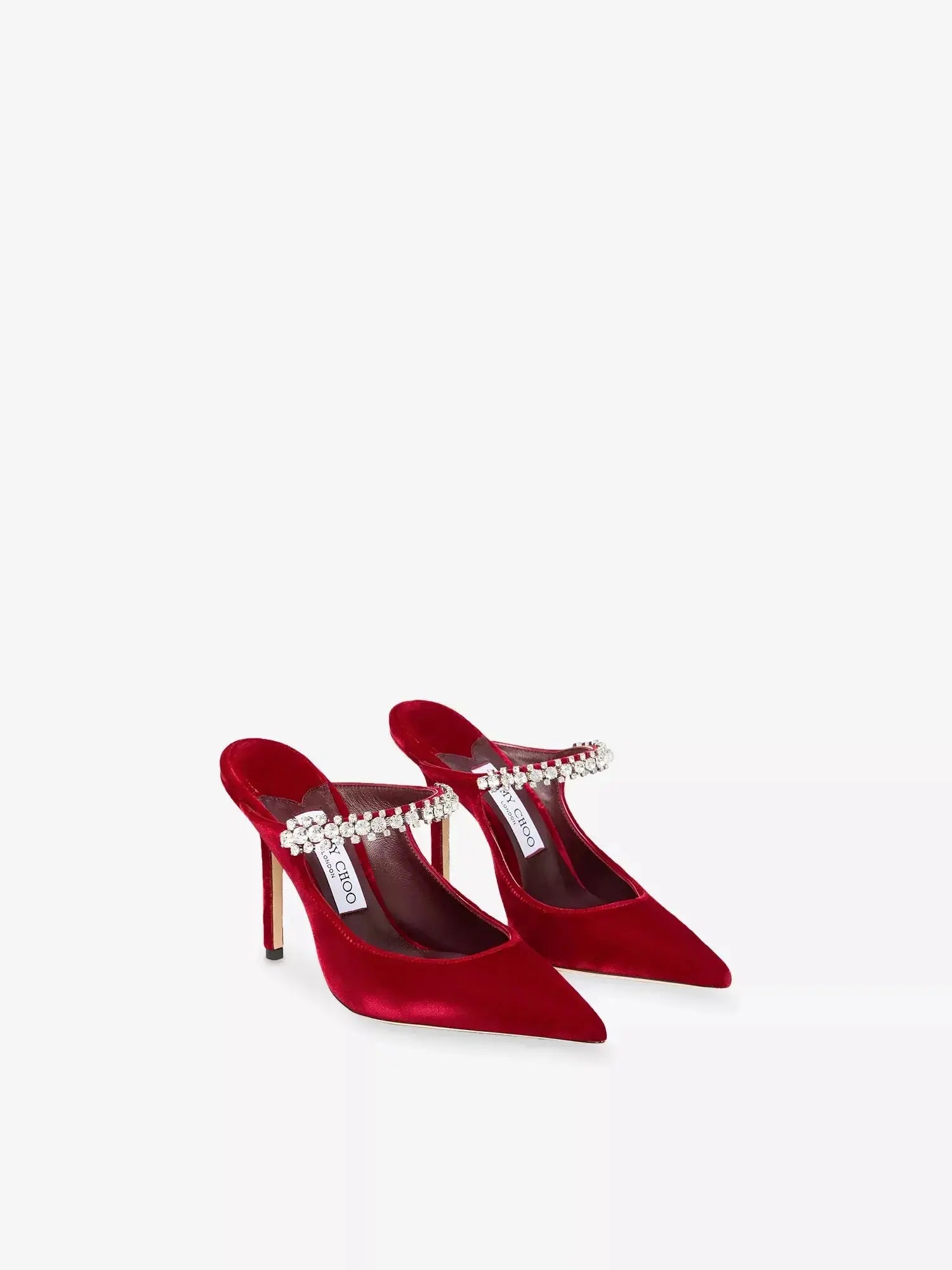 Women's Bing 100 Embellished Velvet Mules Jimmy Choo
