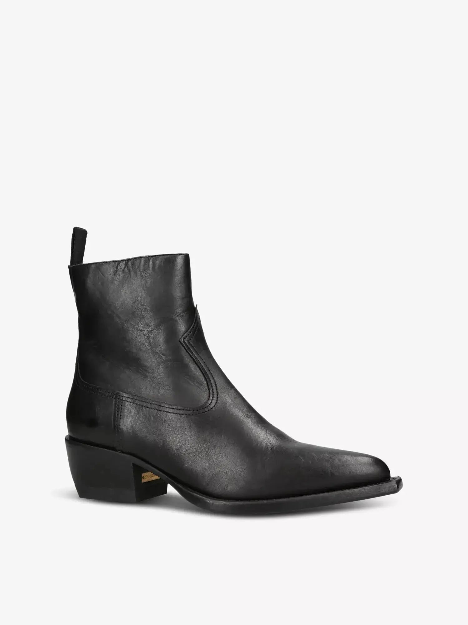 Women's Debbie leather block-heel ankle boots Golden Goose