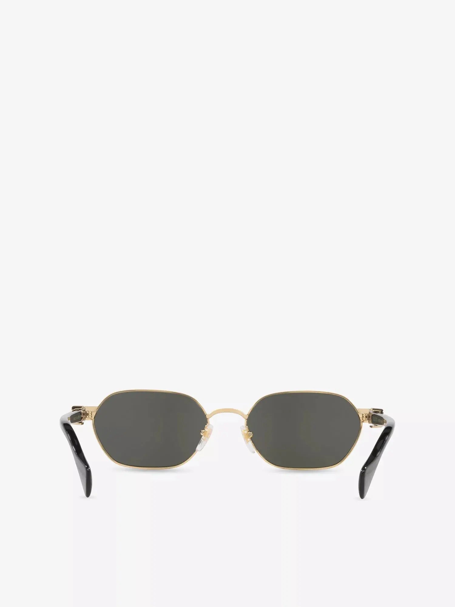 Women's GG1593S Rectangular-Frame Metal Sunglasses Gucci