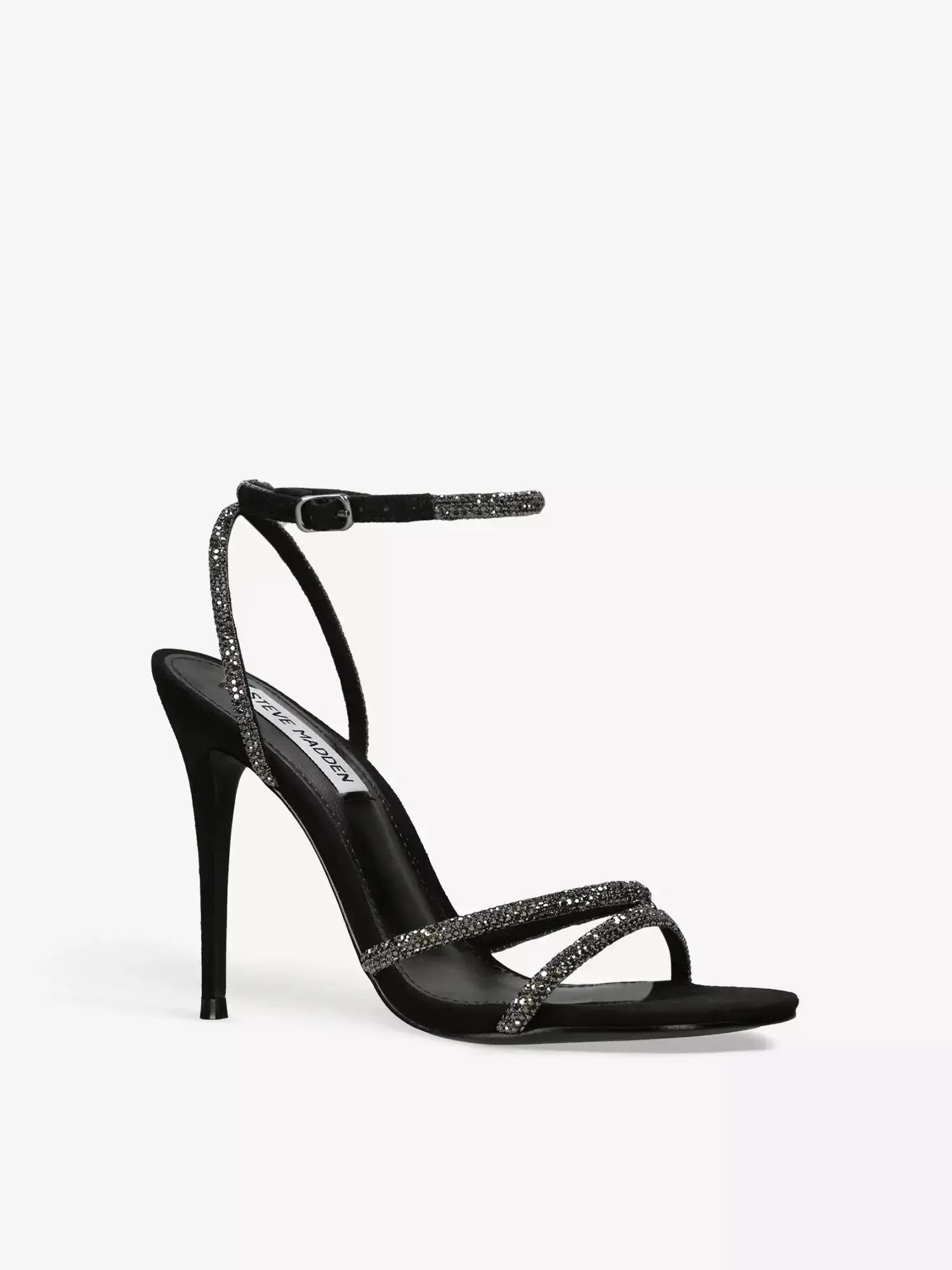 Women's Bryanna rhinestone-embellished stiletto-heel woven sandals Steve Madden