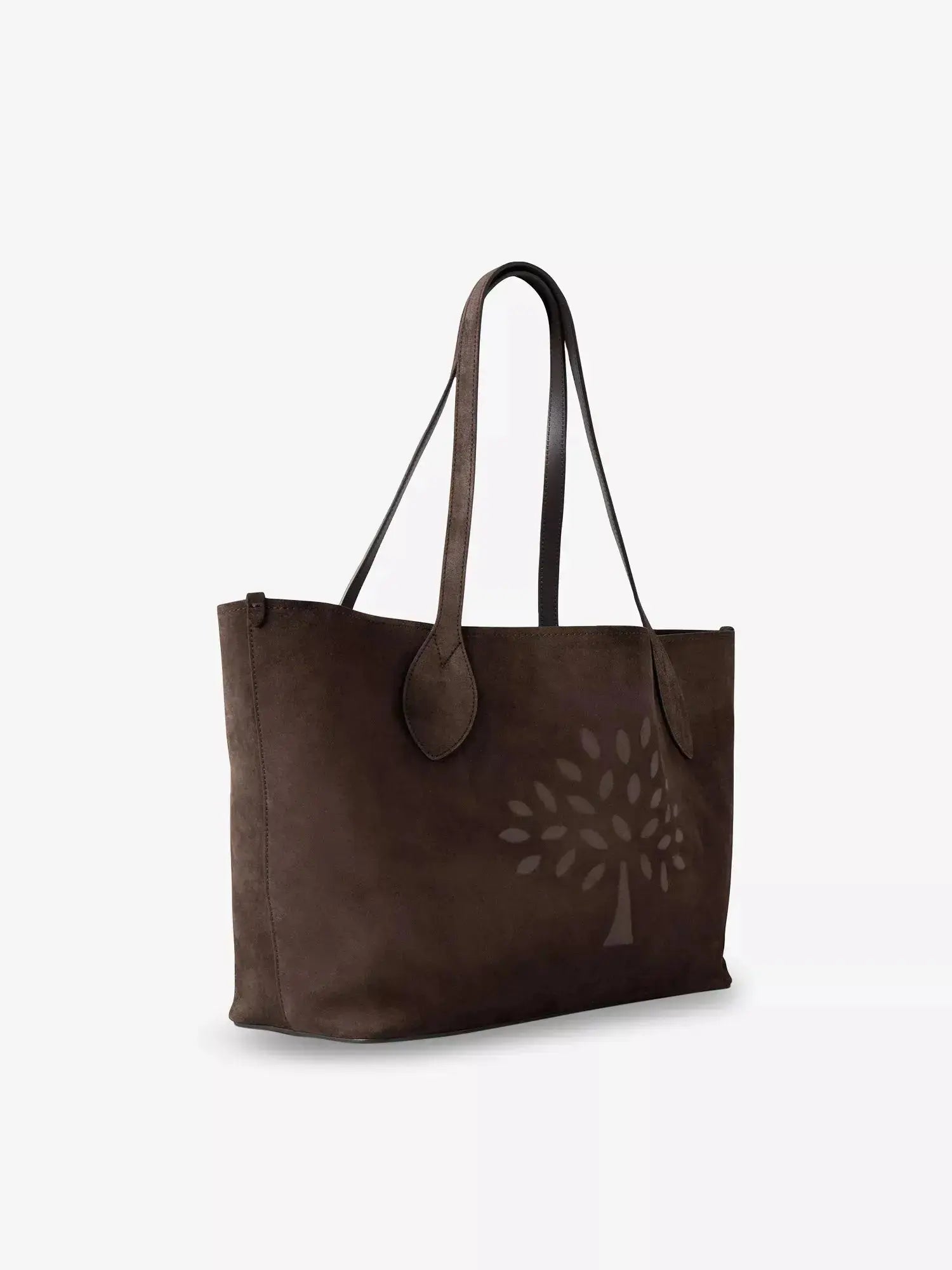Women's Small Tree Suede Tote Bag Mulberry