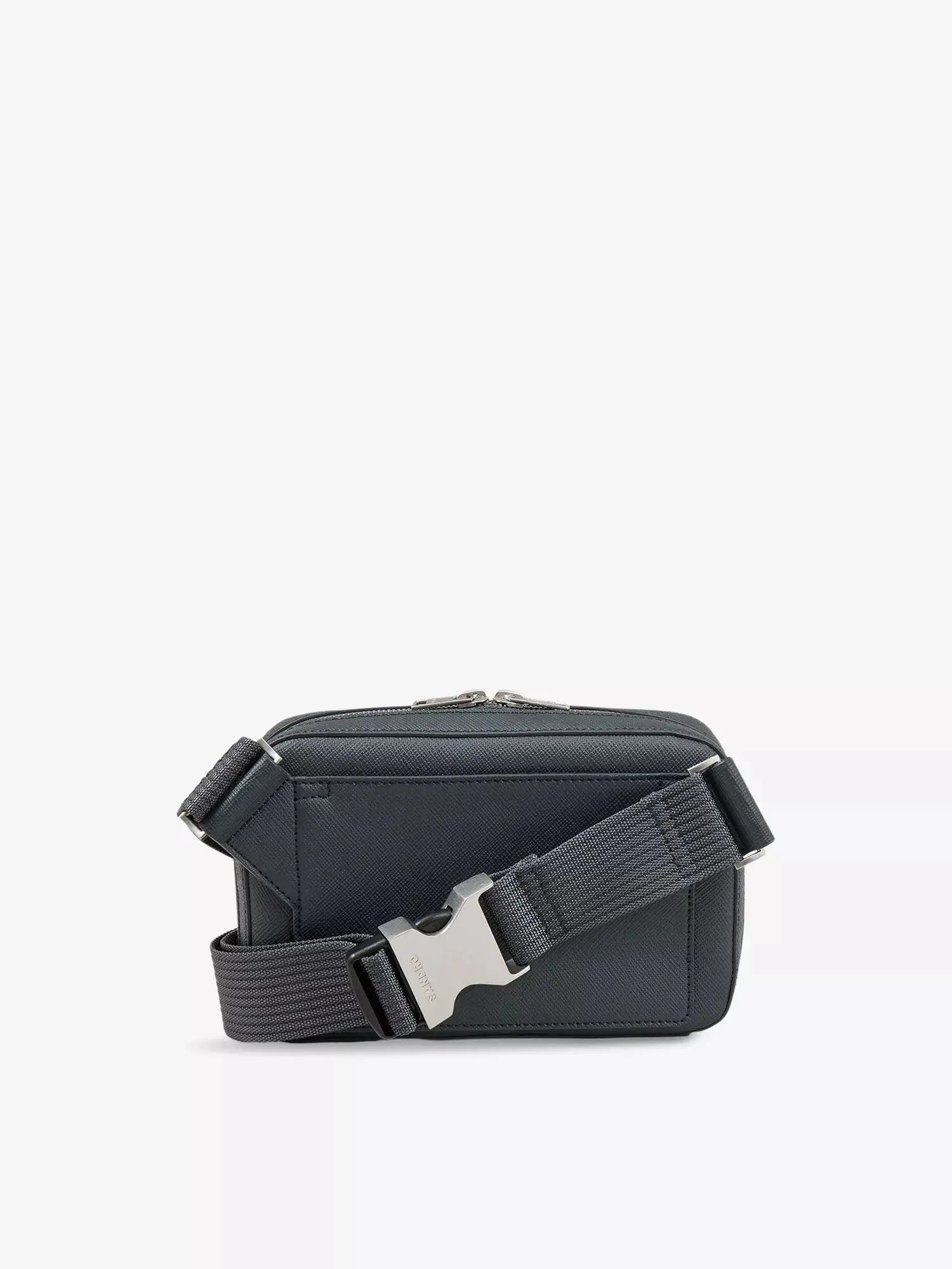 Men's Logo-Embossed Small Leather Bag Sandro