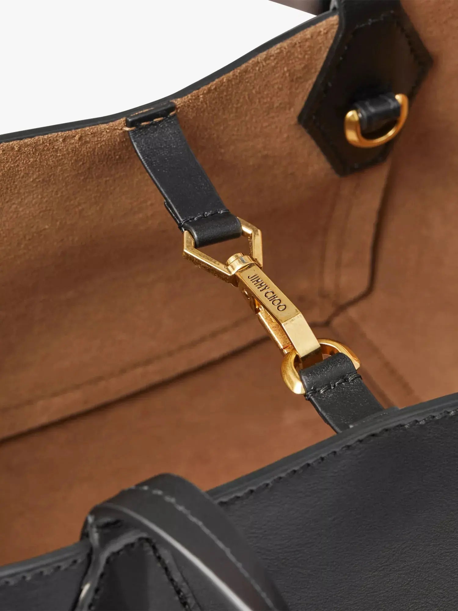 Men's Diamond logo-embossed leather tote bag Jimmy Choo