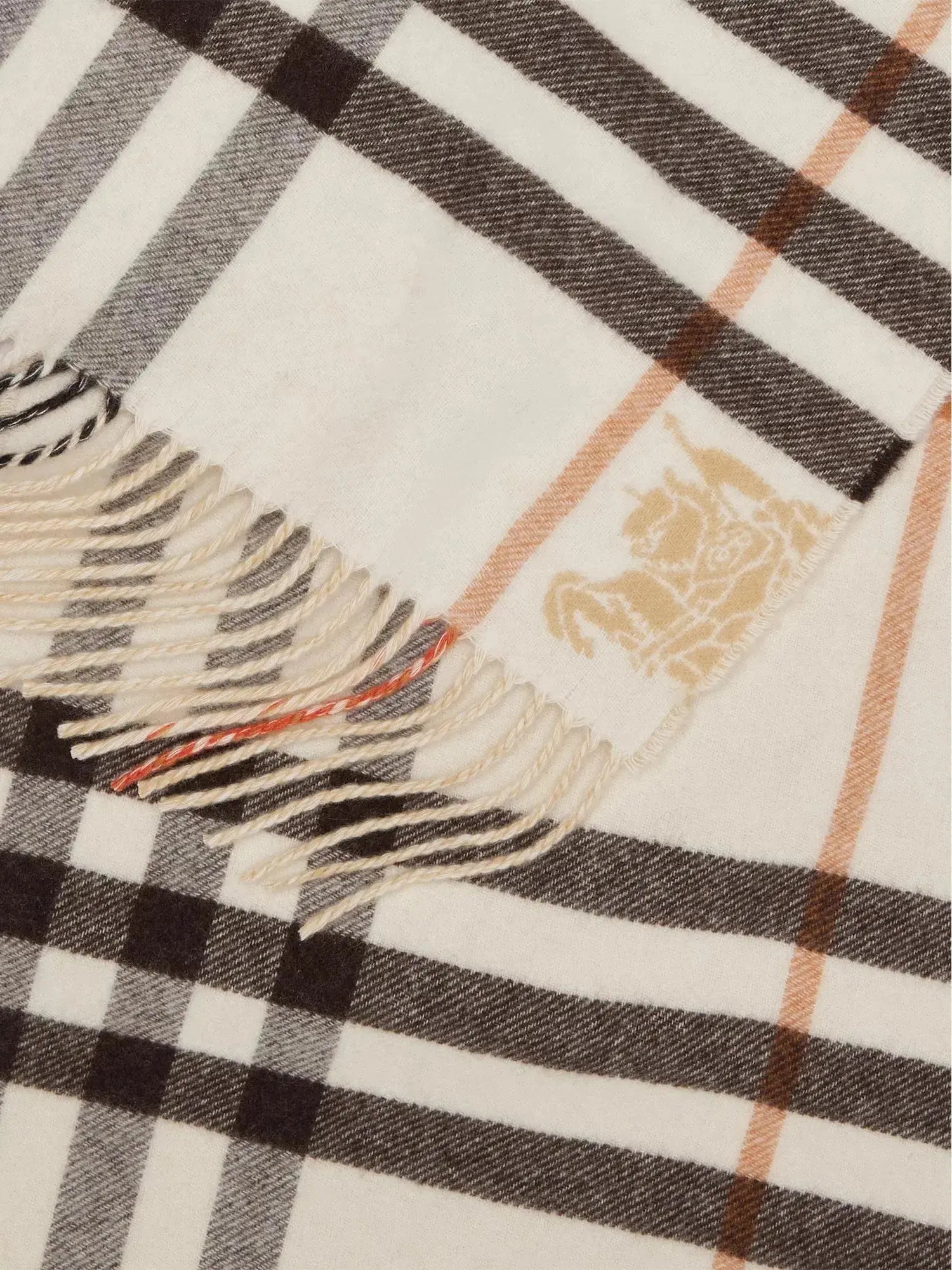 Women's Contrast Check Cashmere Scarf Burberry