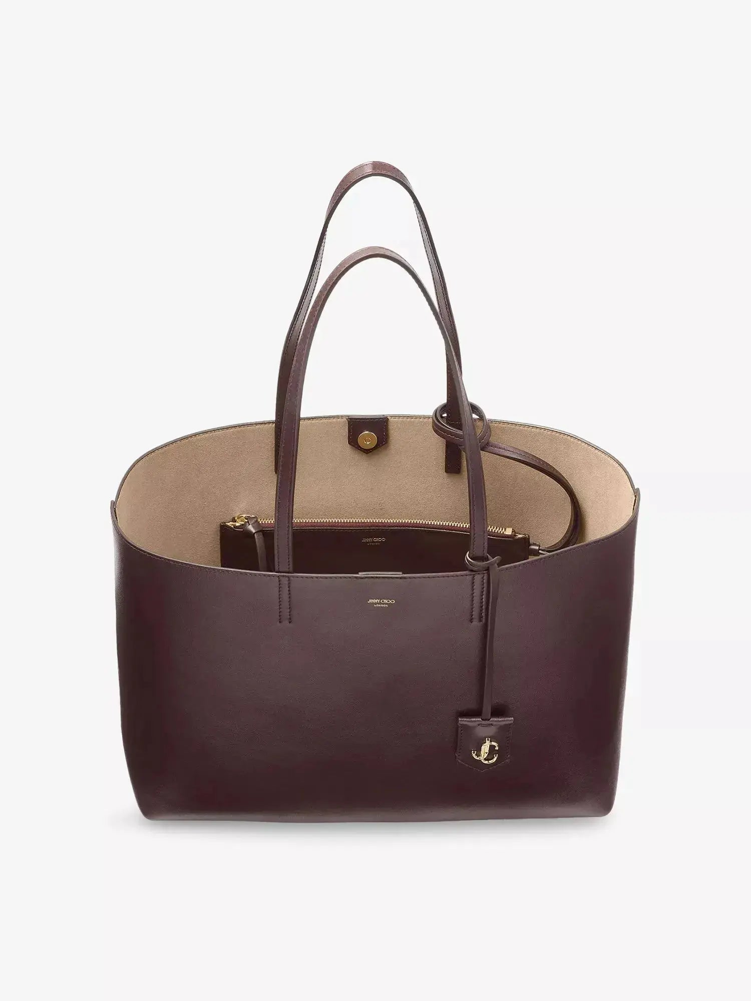 Women's Nine2Five East-West Leather Tote Bag Jimmy Choo