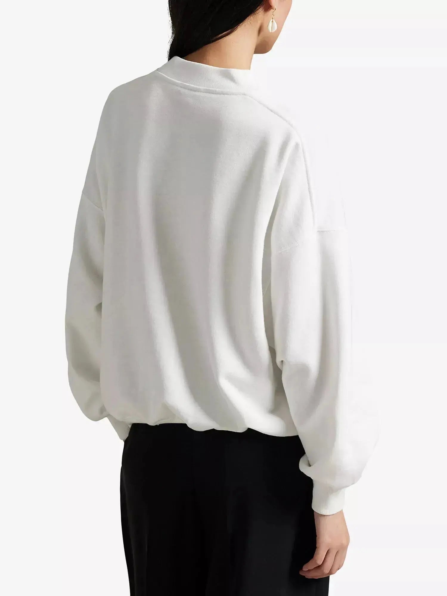Women's Branded Relaxed-Fit Cotton-Blend Sweatshirt Polo Ralph Lauren
