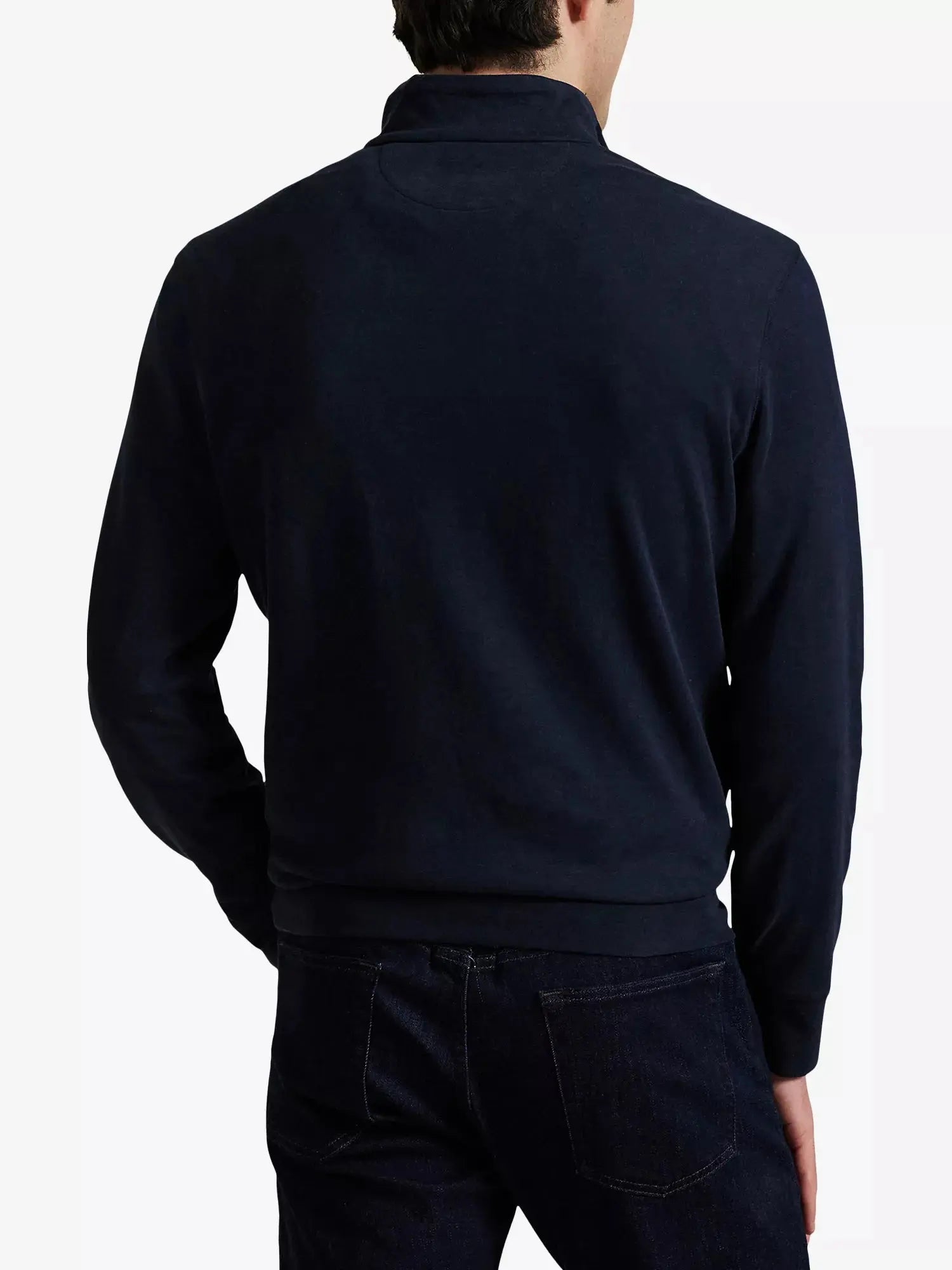 Men's Brand-Embroidered Half-Zip Cotton-Blend Sweatshirt Polo Ralph Lauren
