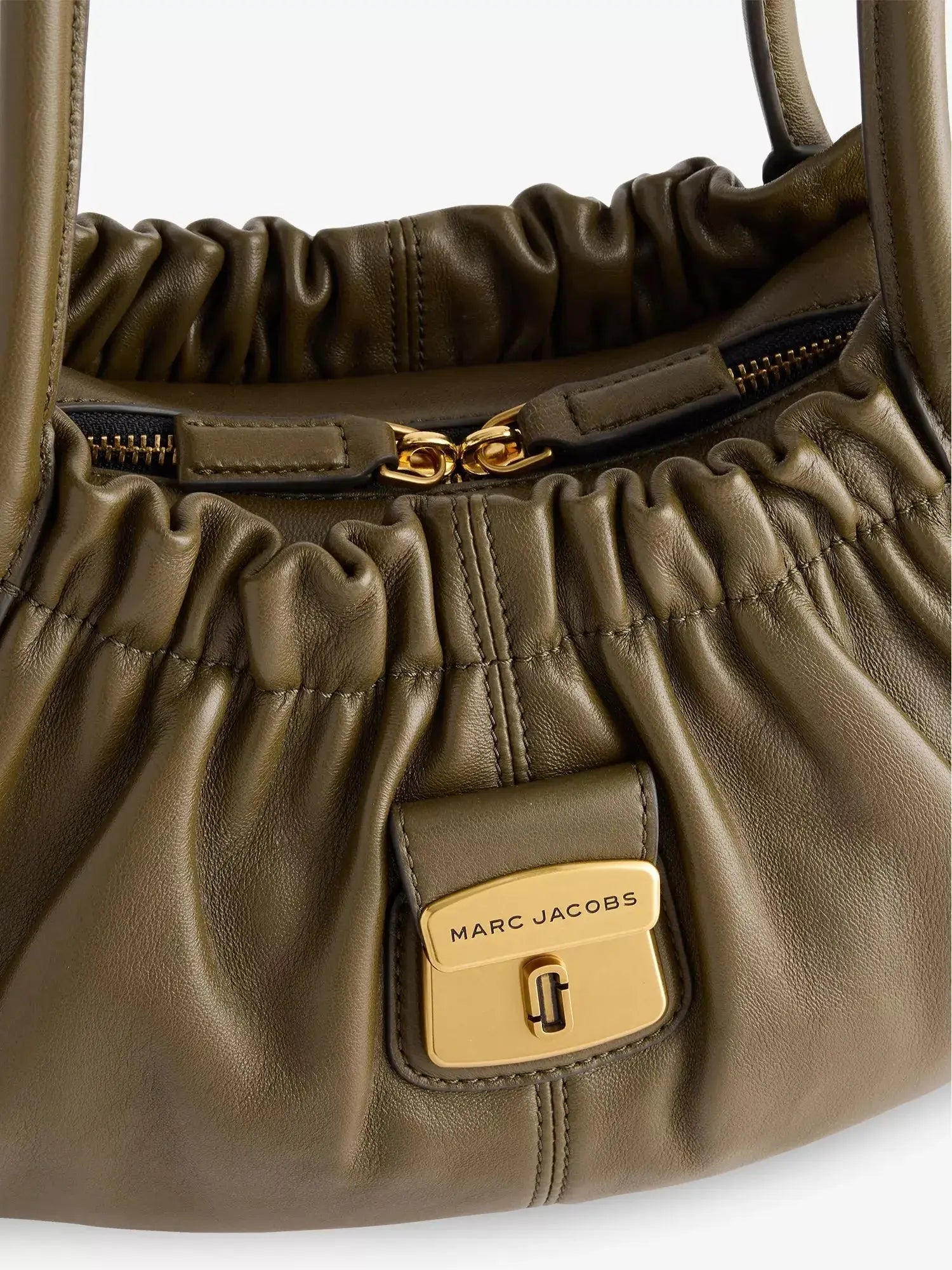 Women's Cristina Logo-Plaque Leather Satchel Bag Marc Jacobs