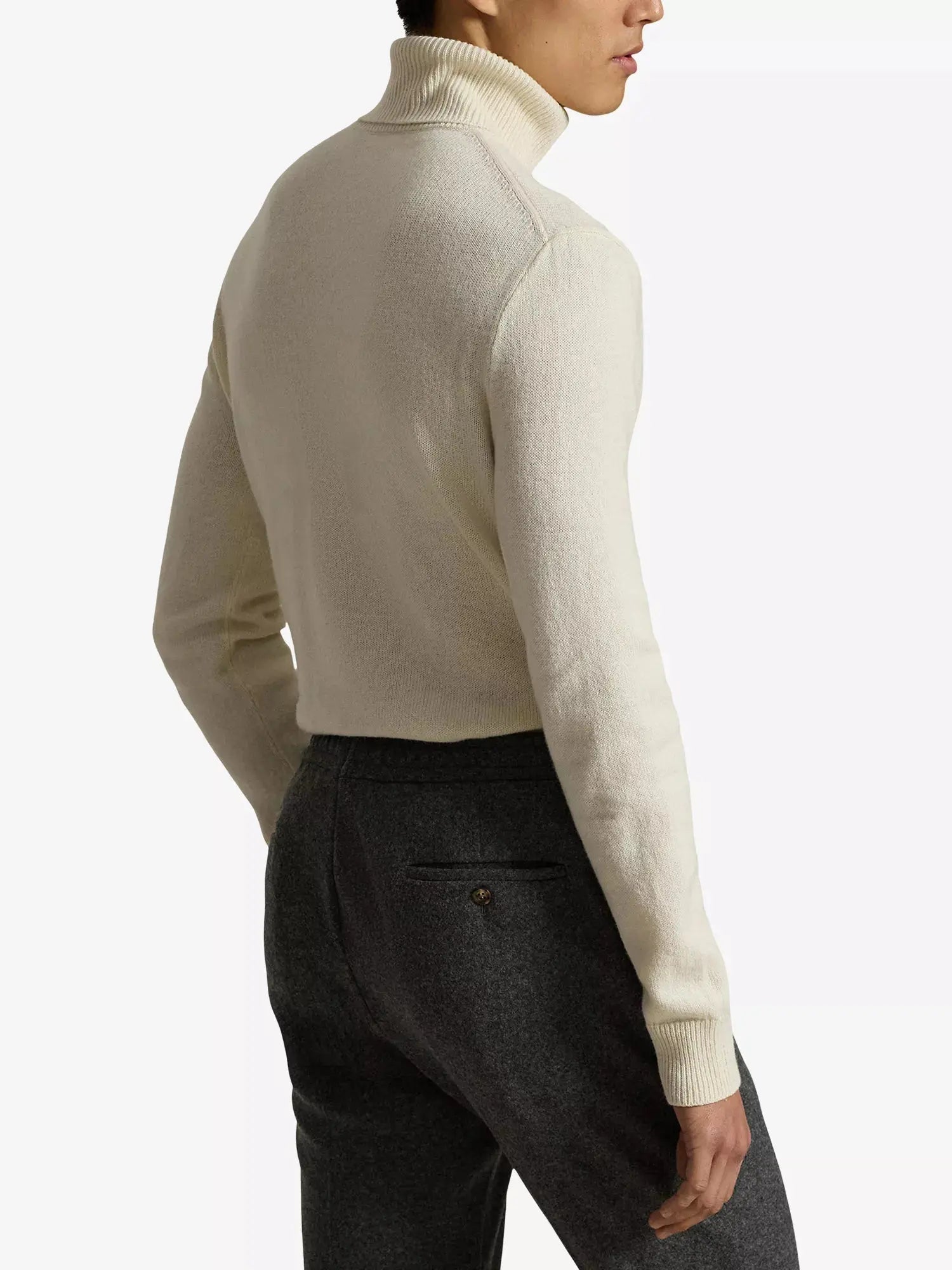 Men's Roll-Neck Logo-Embroidered Wool and Cotton-Blend Jumper Polo Ralph Lauren