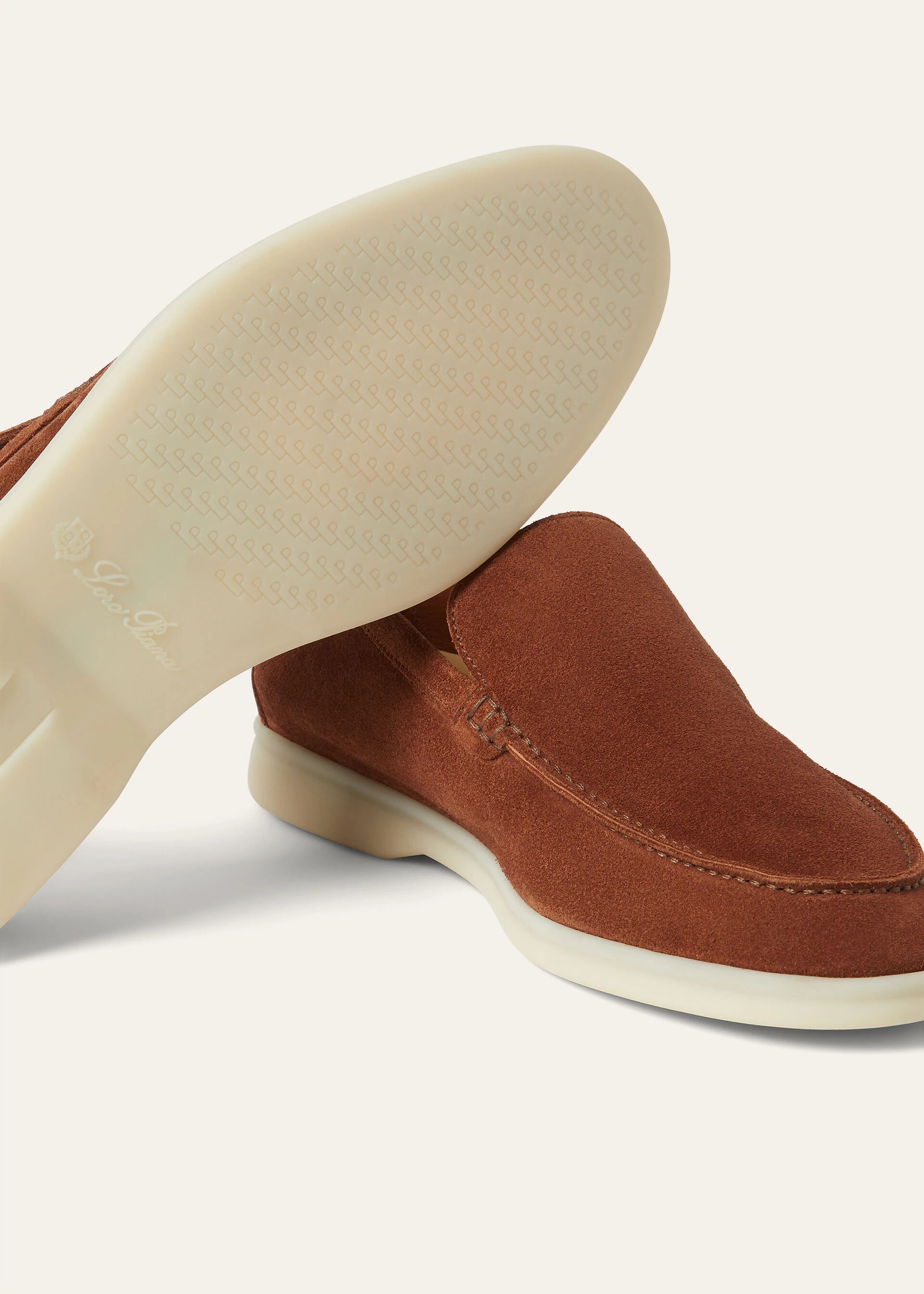 Men's Summer Walk Loafer Brown Whiskey Loro Piana