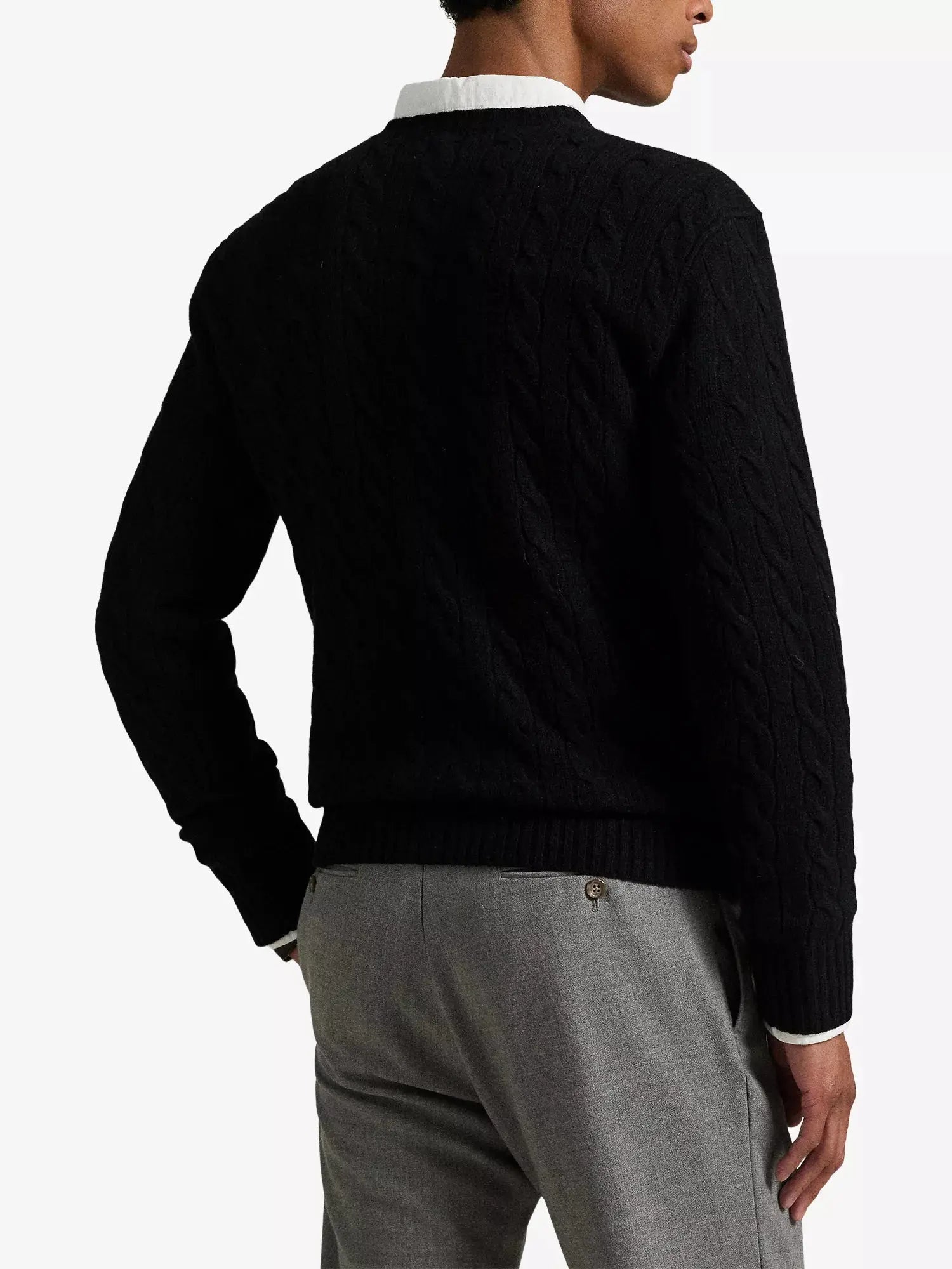 Men's Crewneck Cable-Knit Wool And Cashmere Jumper Polo Ralph Lauren