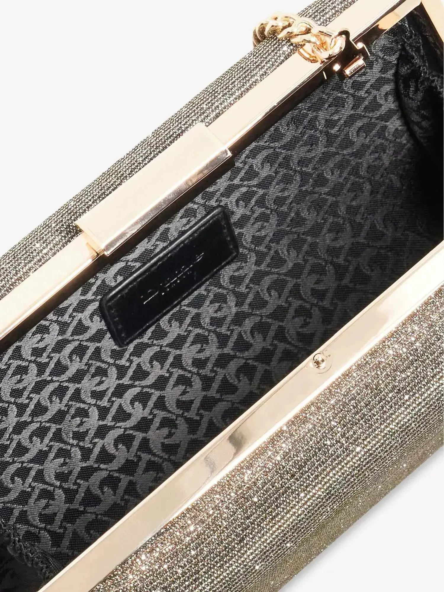 Bellaria Chain-Strap Woven Clutch Bag Dune