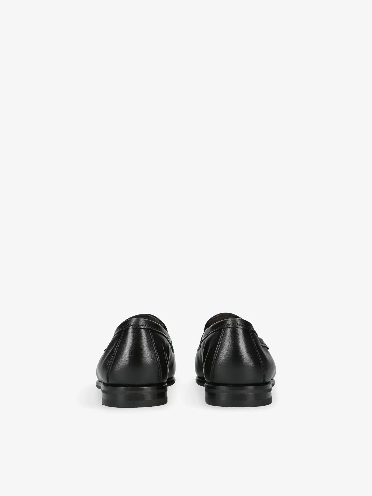 Men's Carlo Cashmere And Leather Penny Loafers Santoni