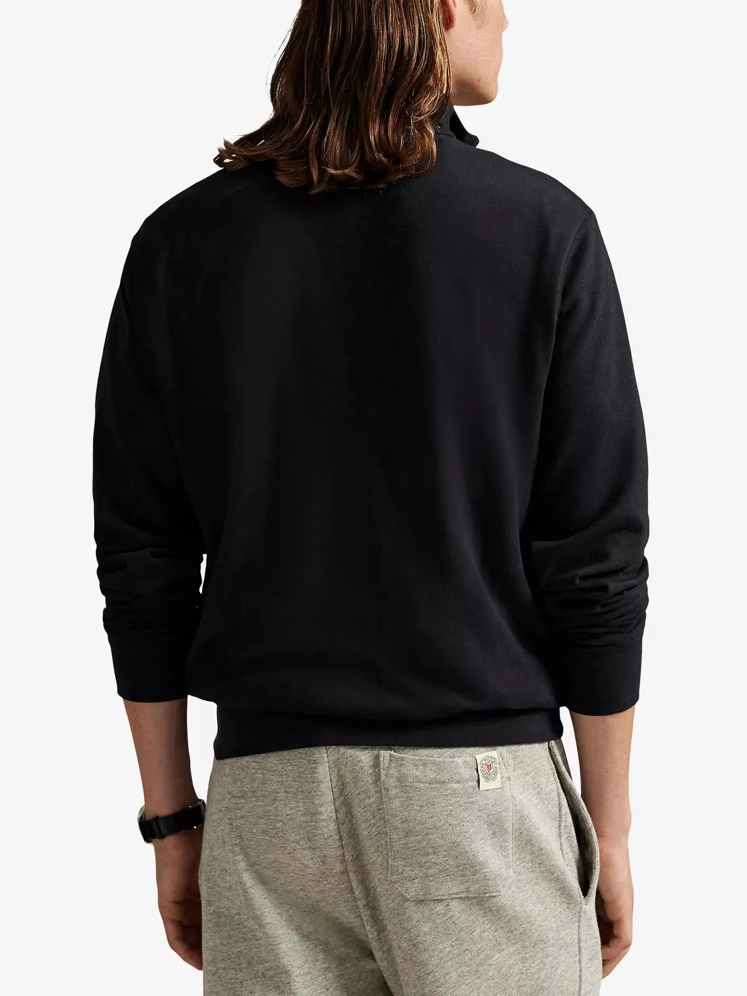 Men's Brand-Embroidered Half-Zip Cotton-Blend Sweatshirt Polo Ralph Lauren