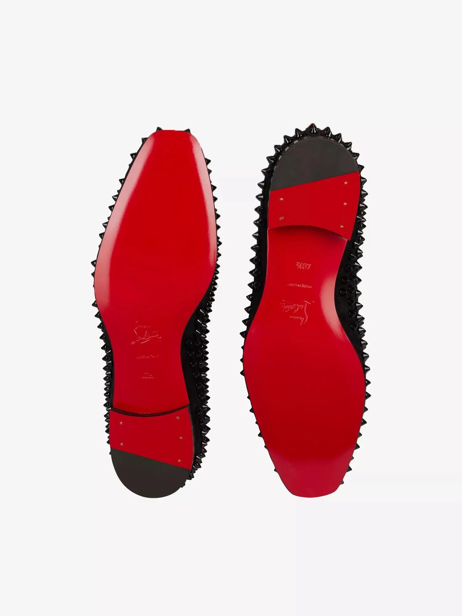 Men's Dandelion spikes flat veau velour loafers Christian Louboutin