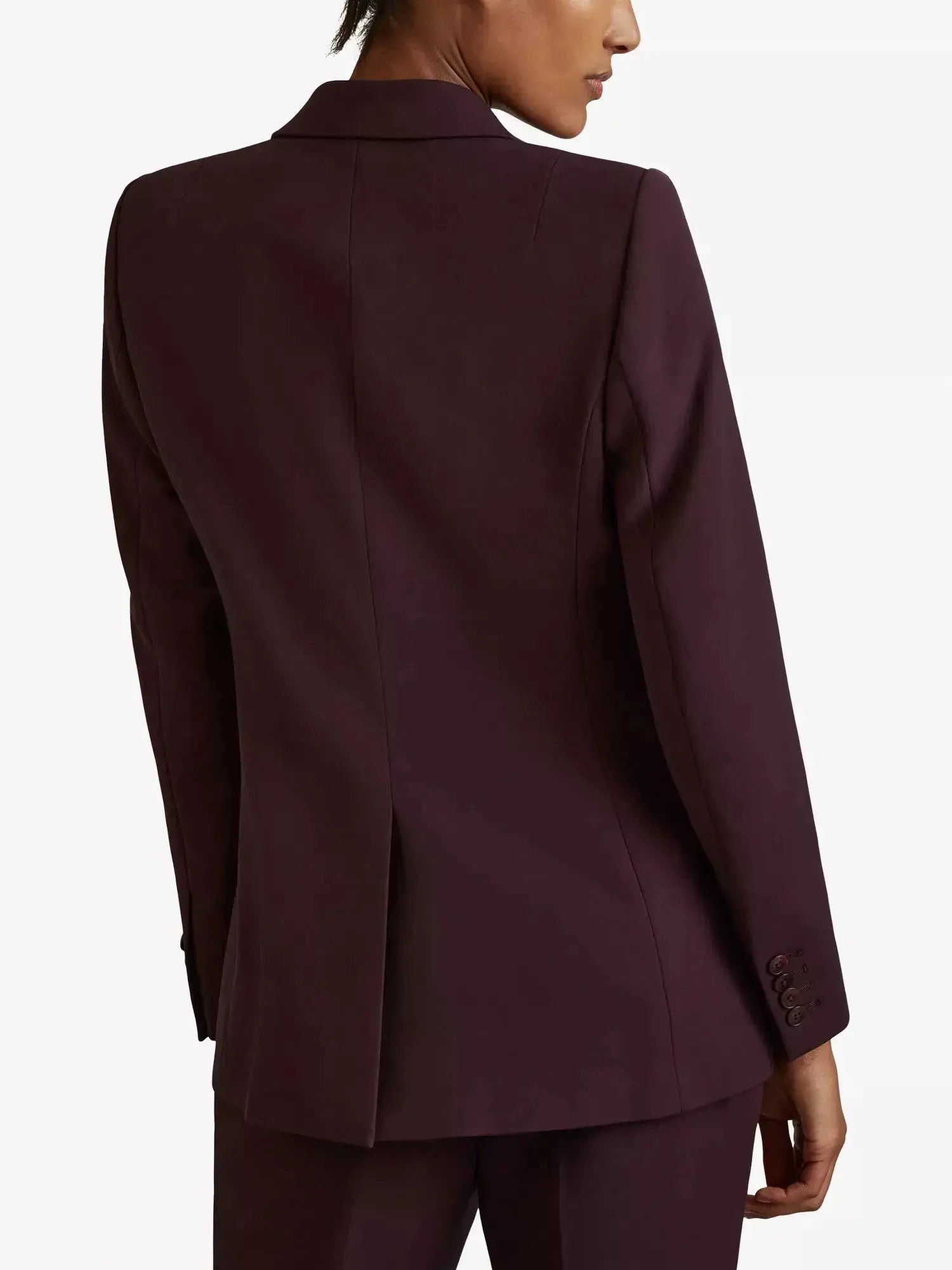 Women's Gabi single-breasted stretch-woven blazer Reiss