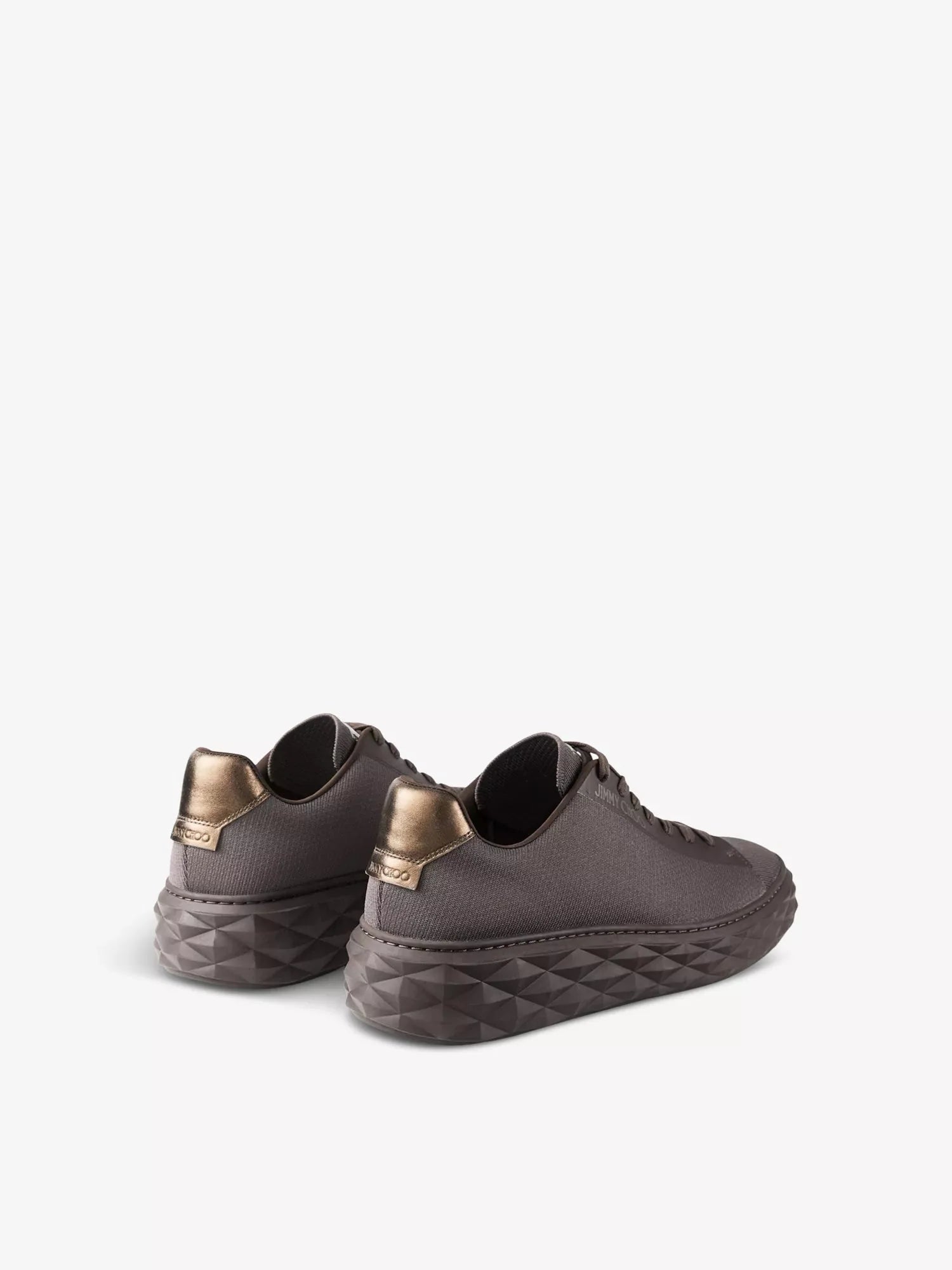 Men's Diamond Light Maxi Logo-Embroidered Knitted Low-Top Trainers Jimmy Choo
