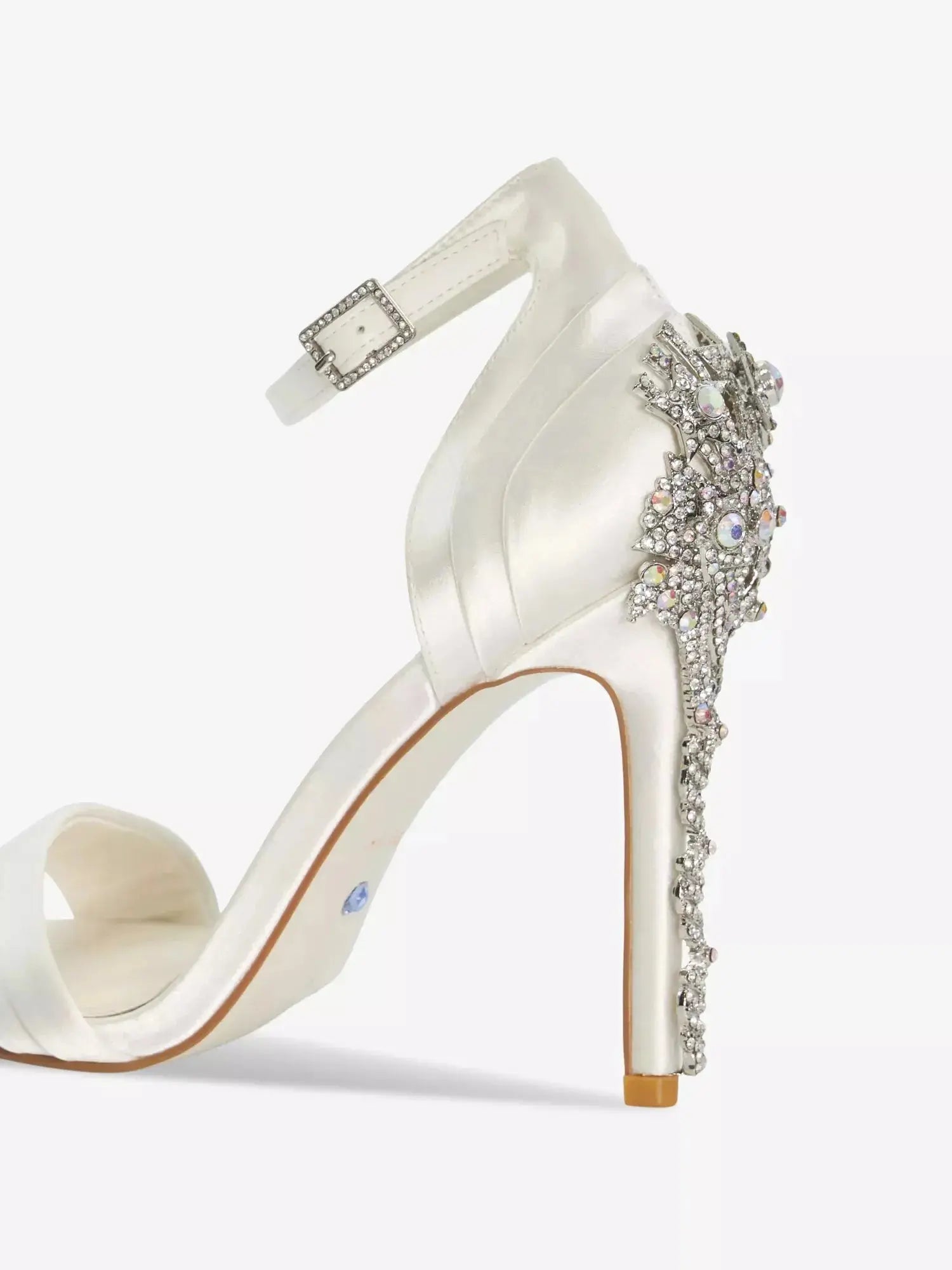 Women's Meridians crystal-embellished satin heeled sandals Dune