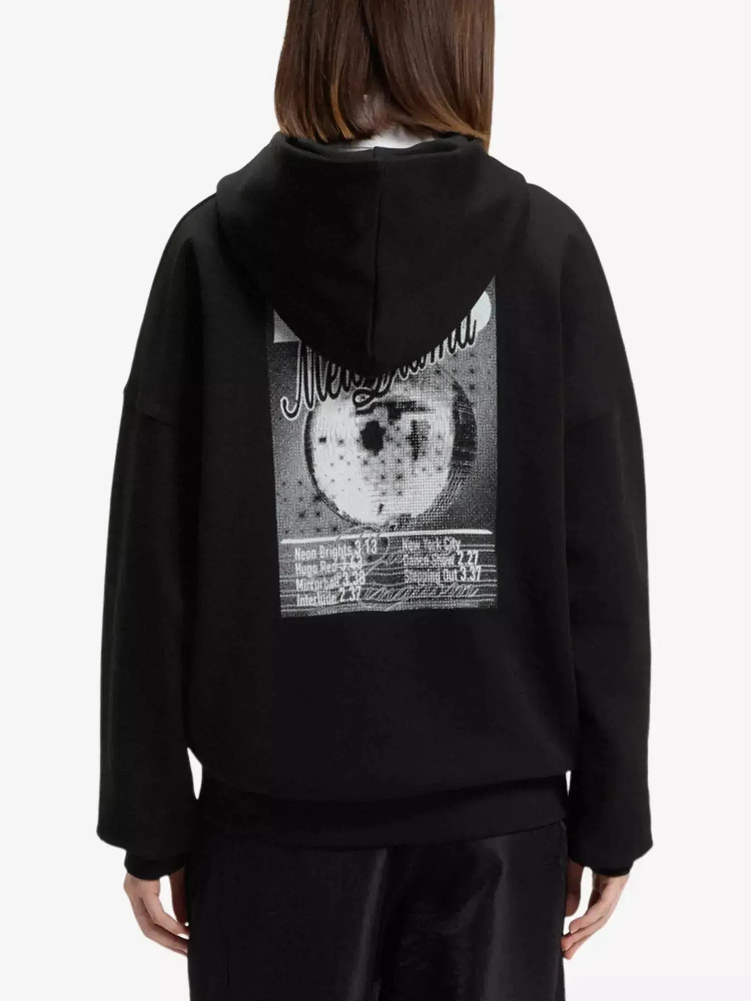 Women's Branded-Print Relaxed-Fit Cotton-Jersey Hoody HUGO