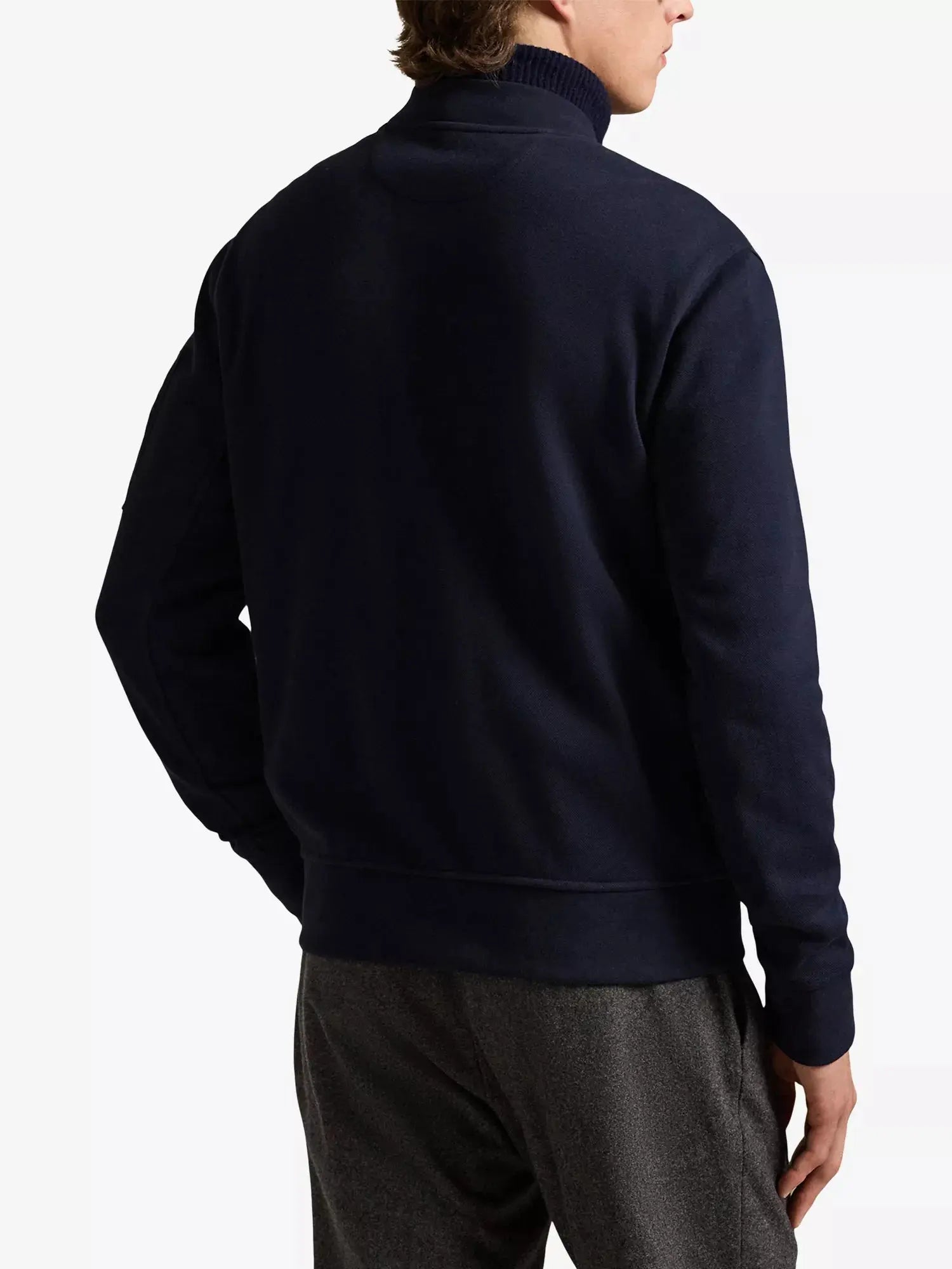Men's Hybrid Quilted-Panel Cotton-Blend And Woven Bomber Jacket Polo Ralph Lauren