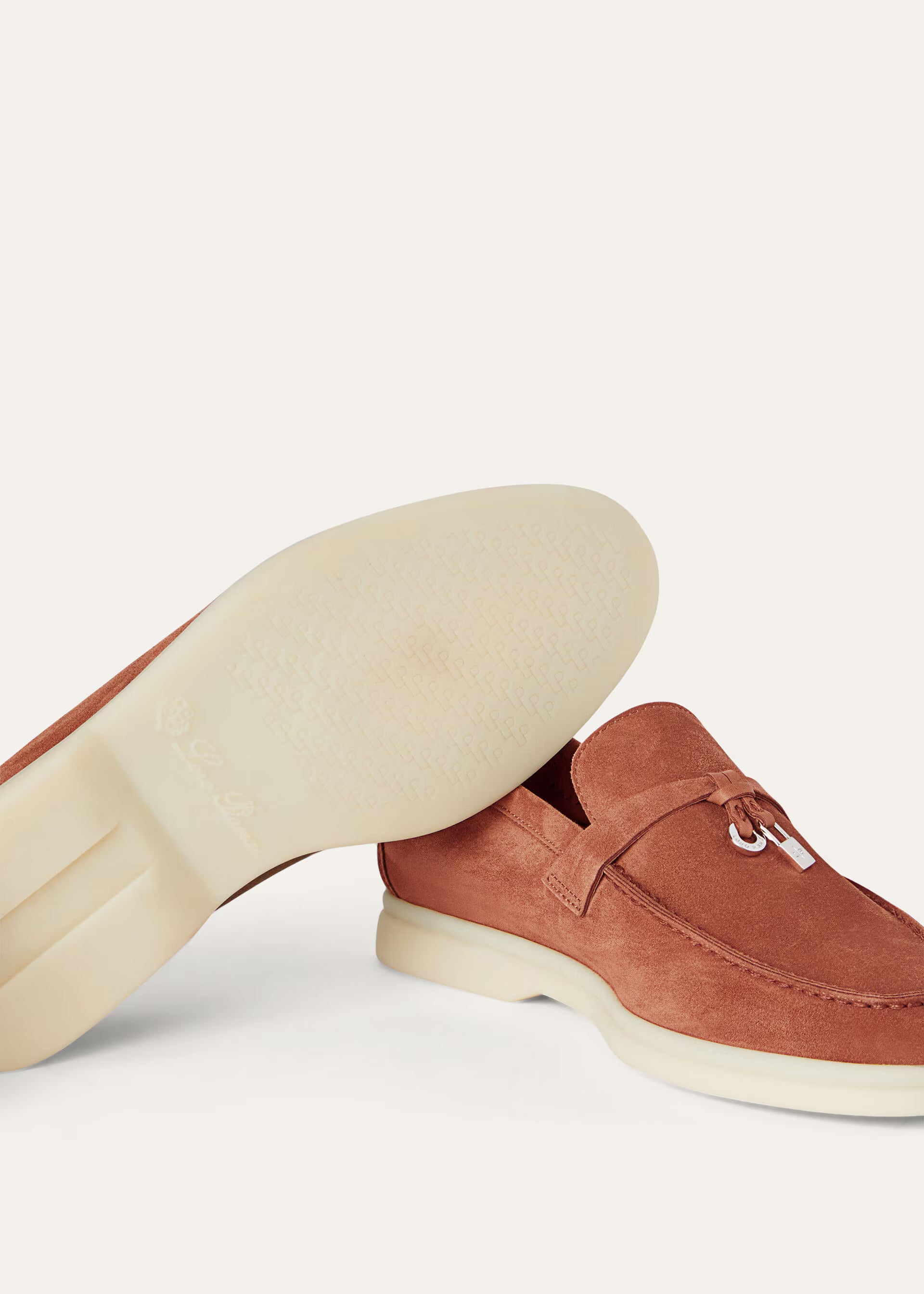 Loro Piana Women's Summer Charms Walk Loafer Dusty Orange Loro Piana