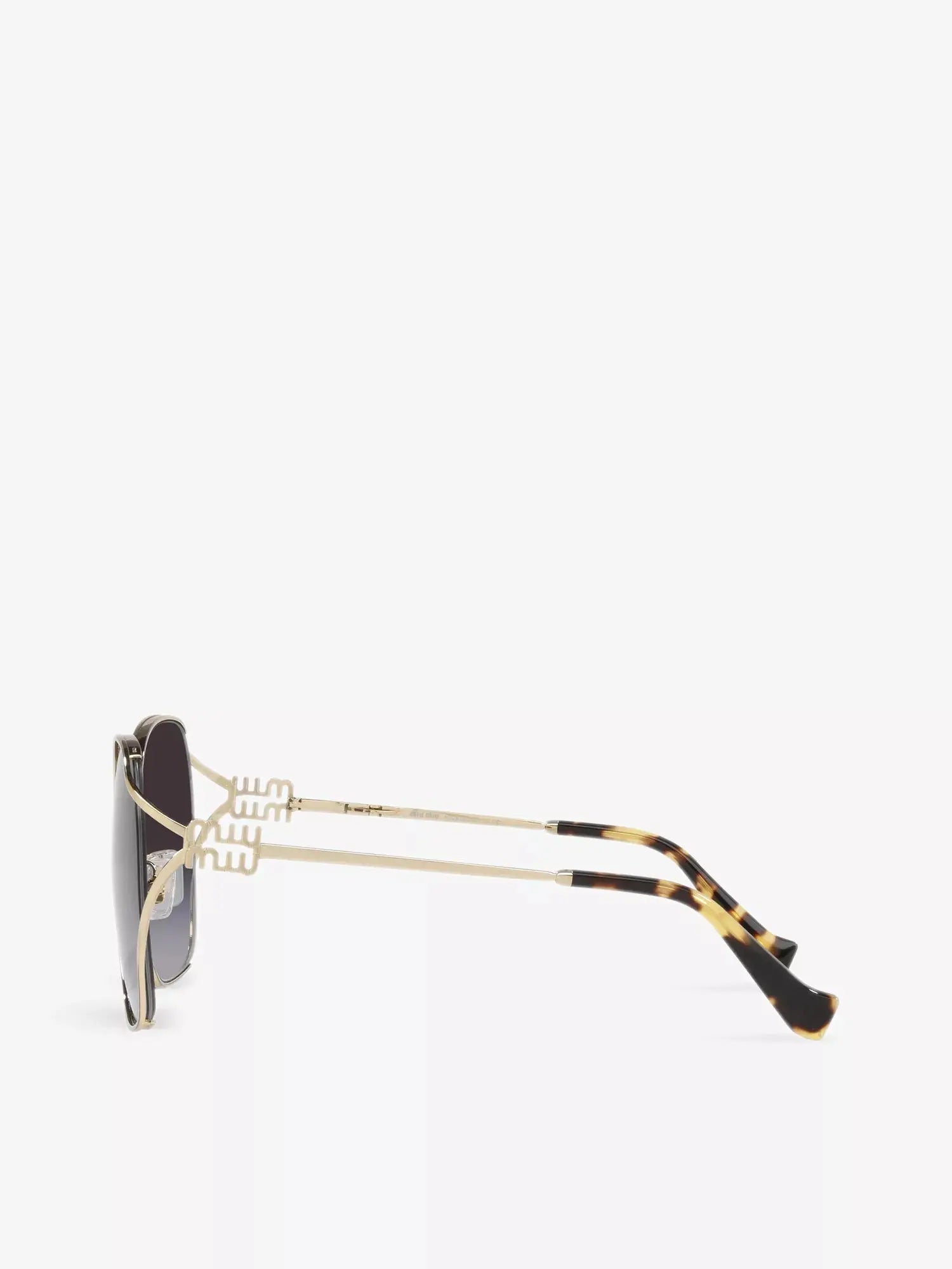 Women's MU 52WS square-frame metal sunglasses Miu Miu
