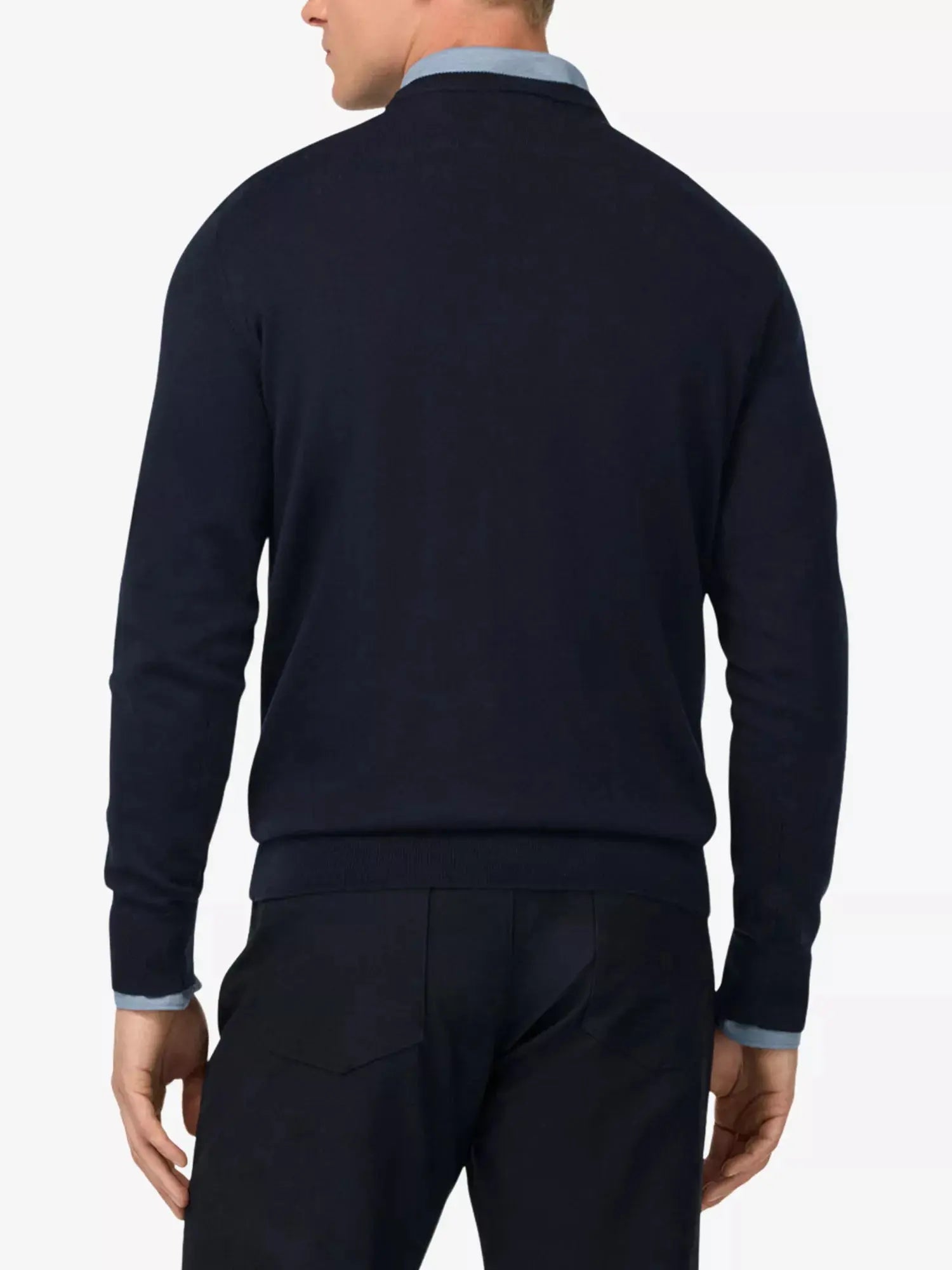 Men's Crewneck Regular-Fit Merino-Wool Jumper Boggi Milano