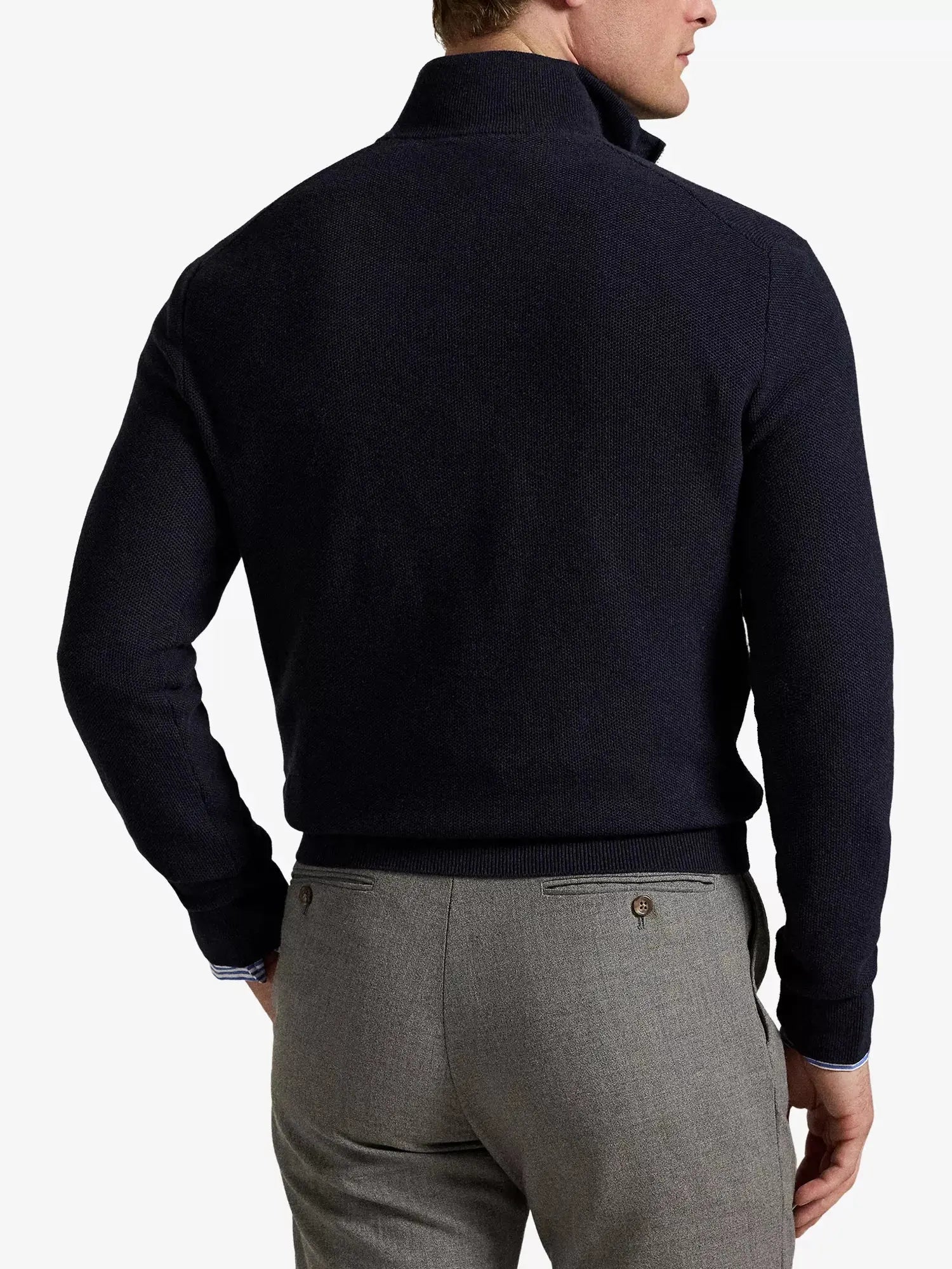 Men's Logo-embroidered half-zip cotton-knit sweatshirt Polo Ralph Lauren
