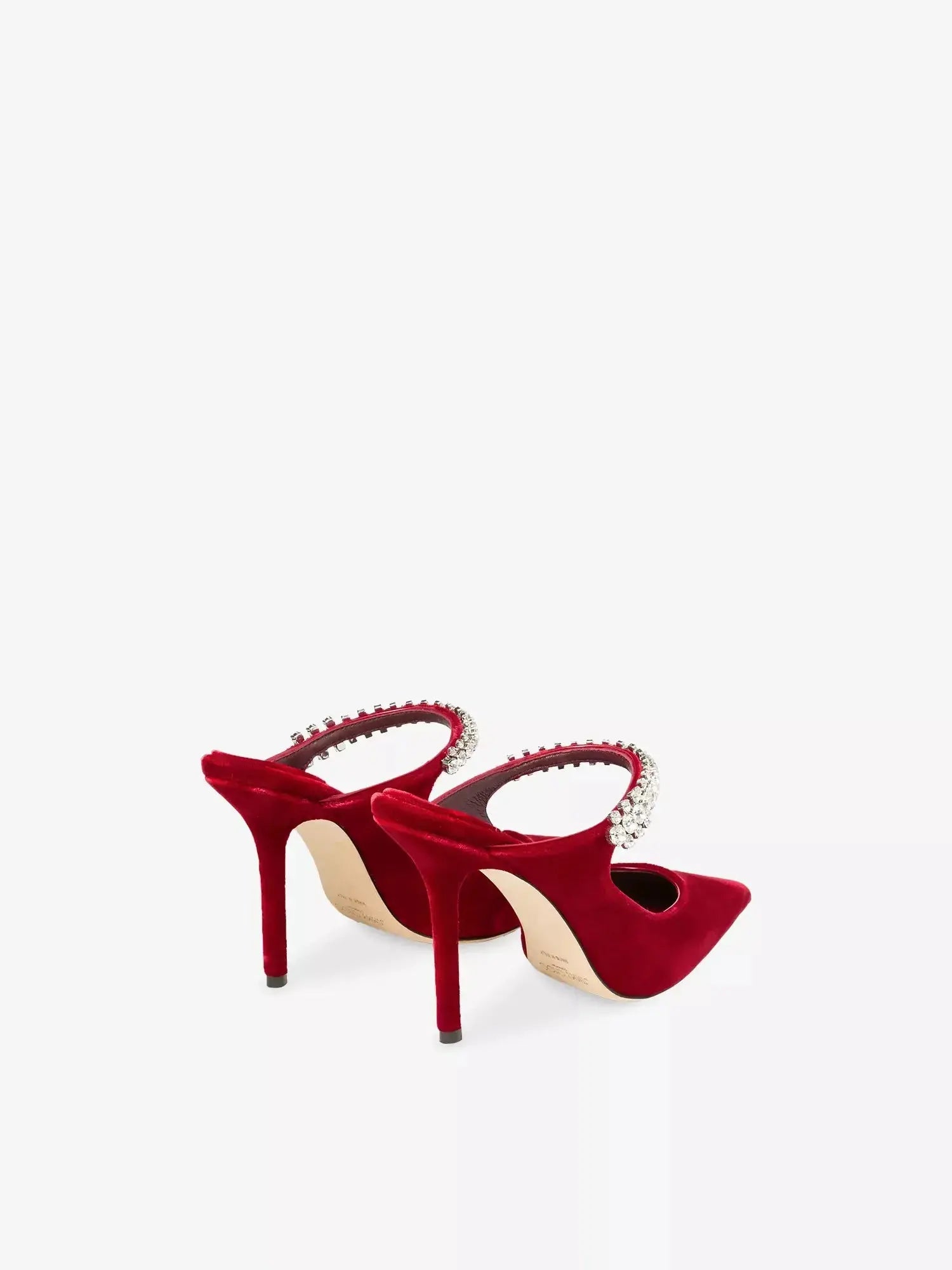 Women's Bing 100 Embellished Velvet Mules Jimmy Choo