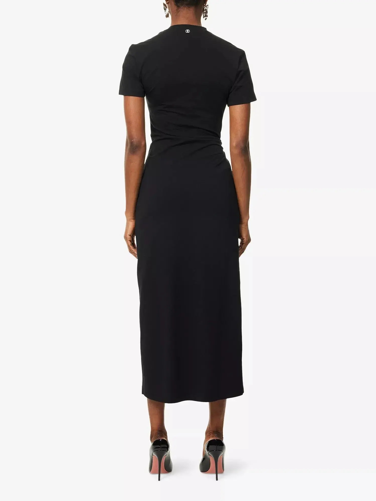 Women's Ring Ruched Stretch-Cotton Jersey Maxi Dress Rabanne