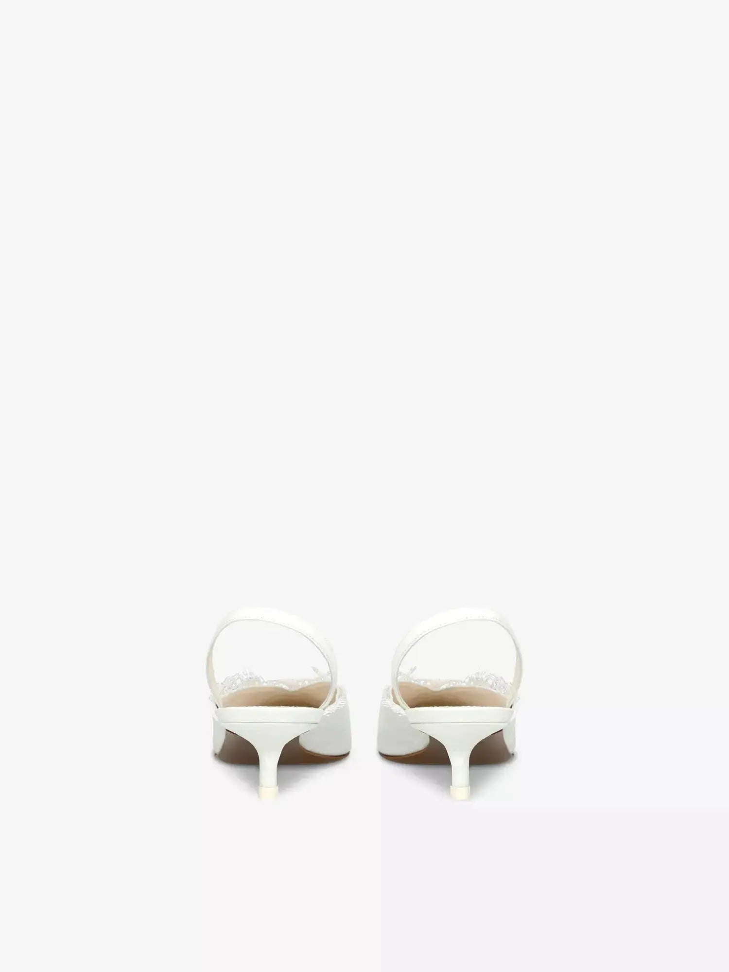 Women's Irena Sling 80 lace-trim satin heeled mules Neous