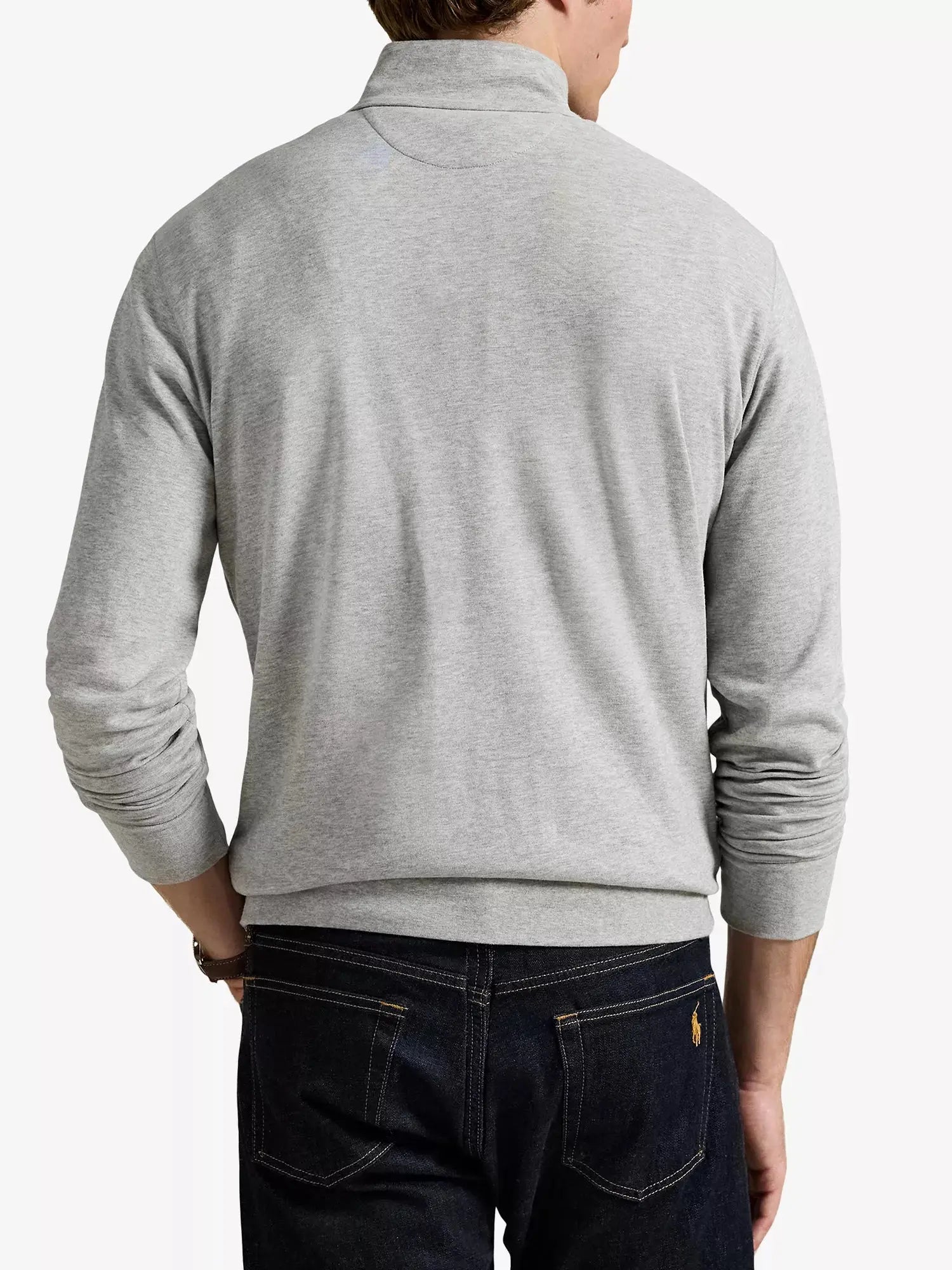 Men's Brand-Embroidered Half-Zip Cotton-Blend Sweatshirt Polo Ralph Lauren