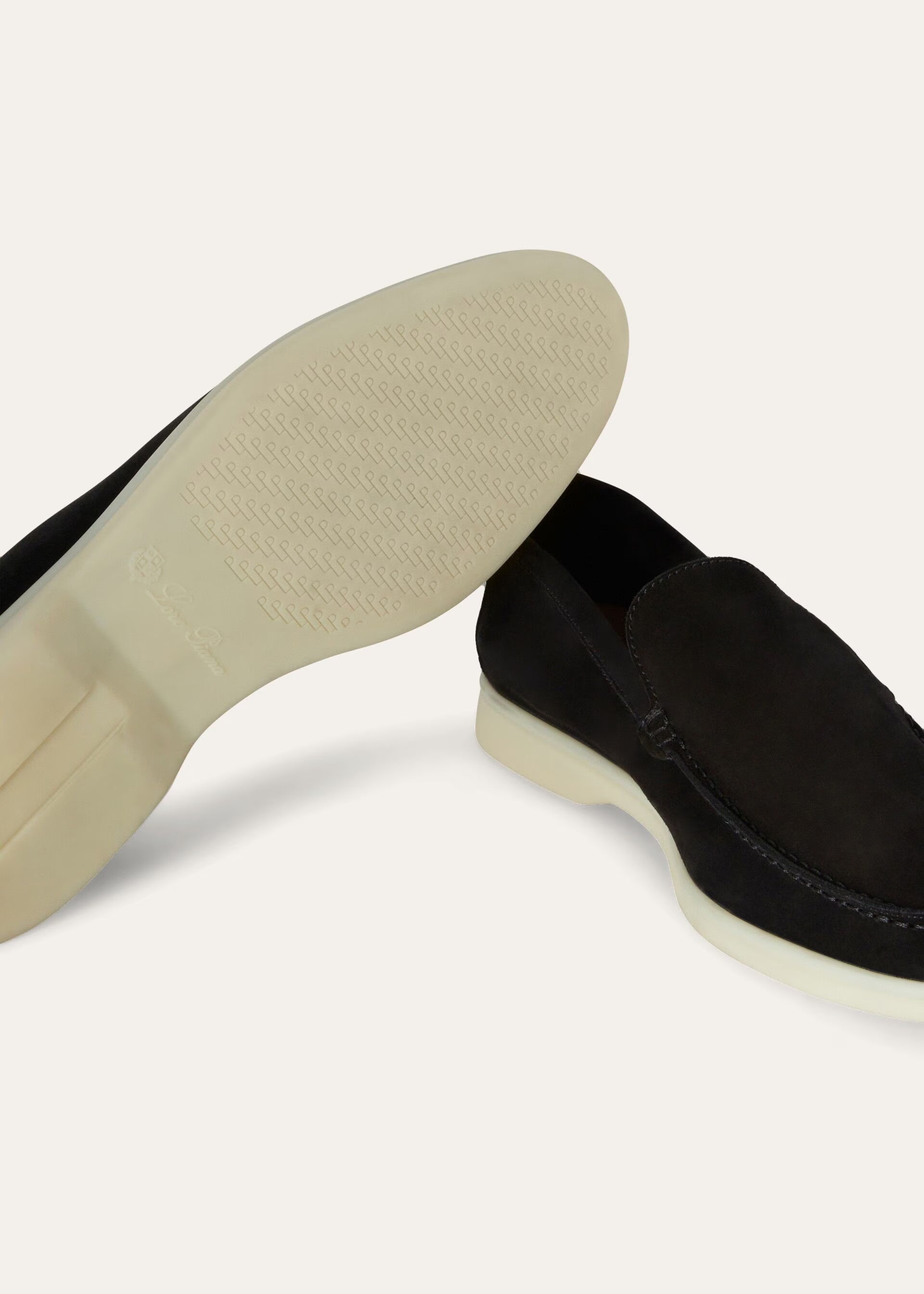 Men's Summer Walk Loafer Black Loro Piana