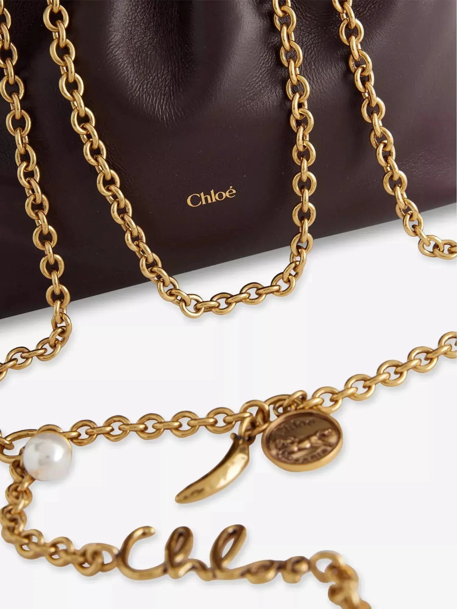 Women's Icons Mini Leather Cross Body Bag Chloé