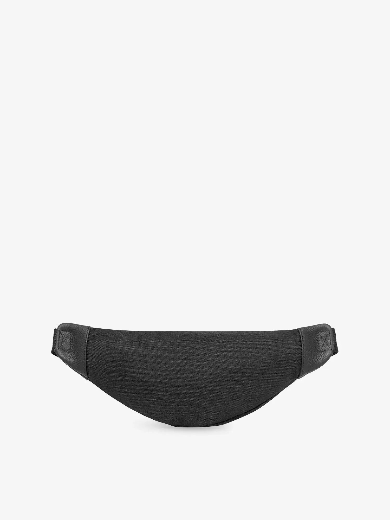 Men's Branded Leather and Canvas Belt Bag The Kooples