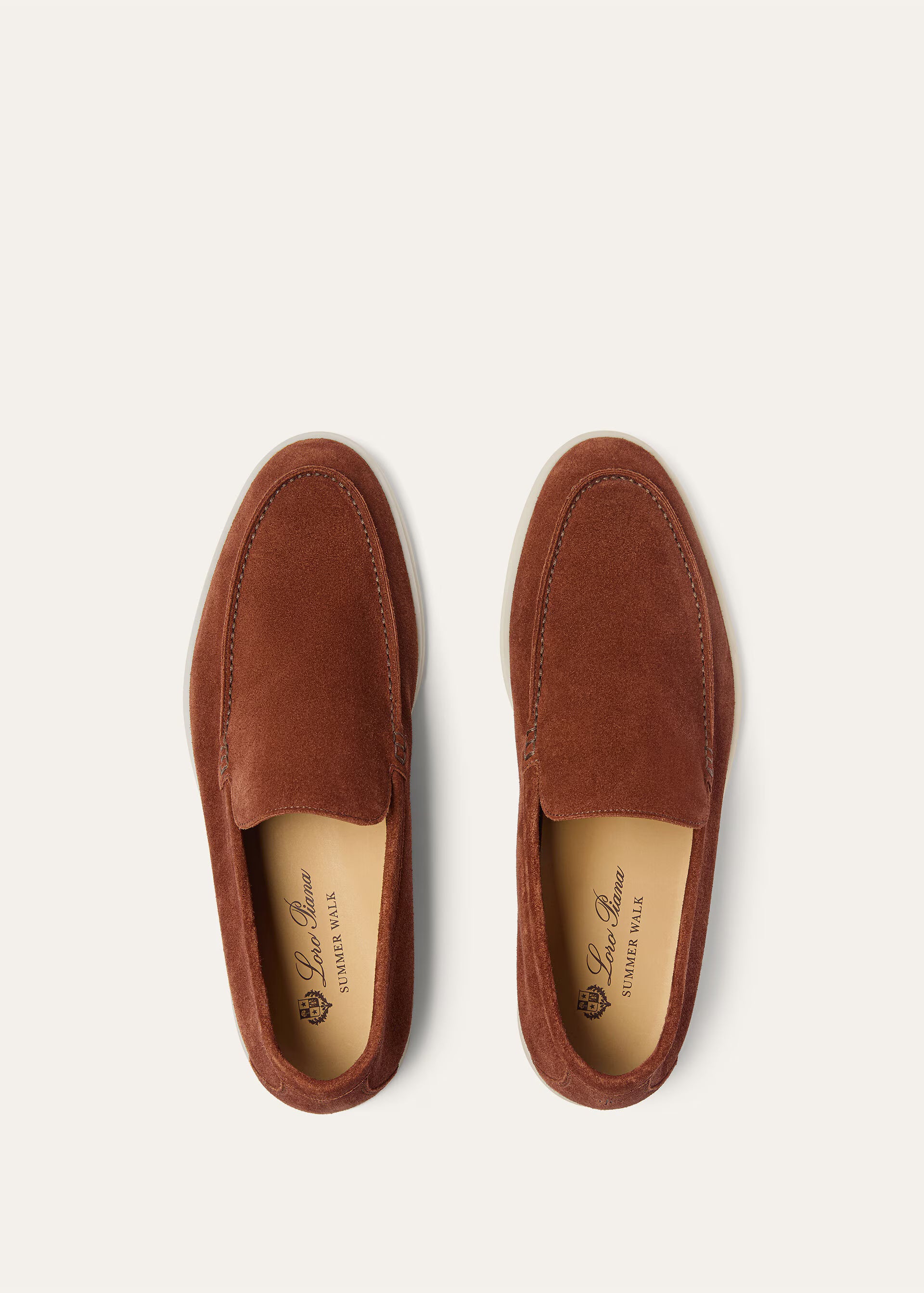 Men's Summer Walk Loafer Brown Whiskey Loro Piana