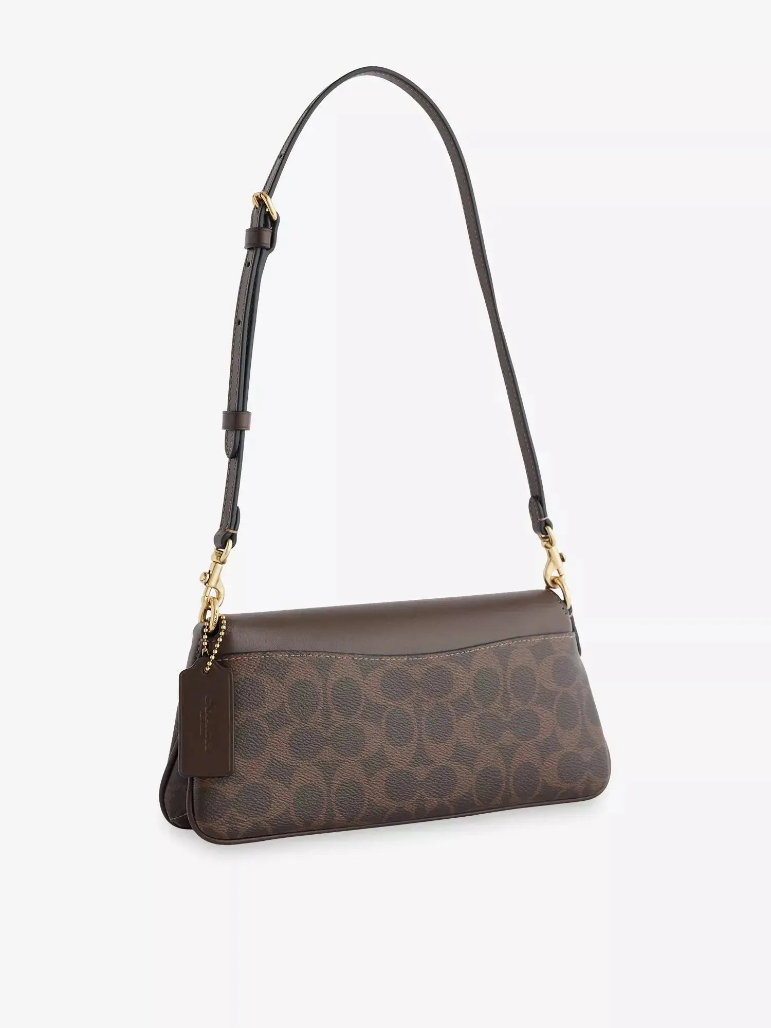 Women's Monogram Jet Leather Shoulder Bag Coach
