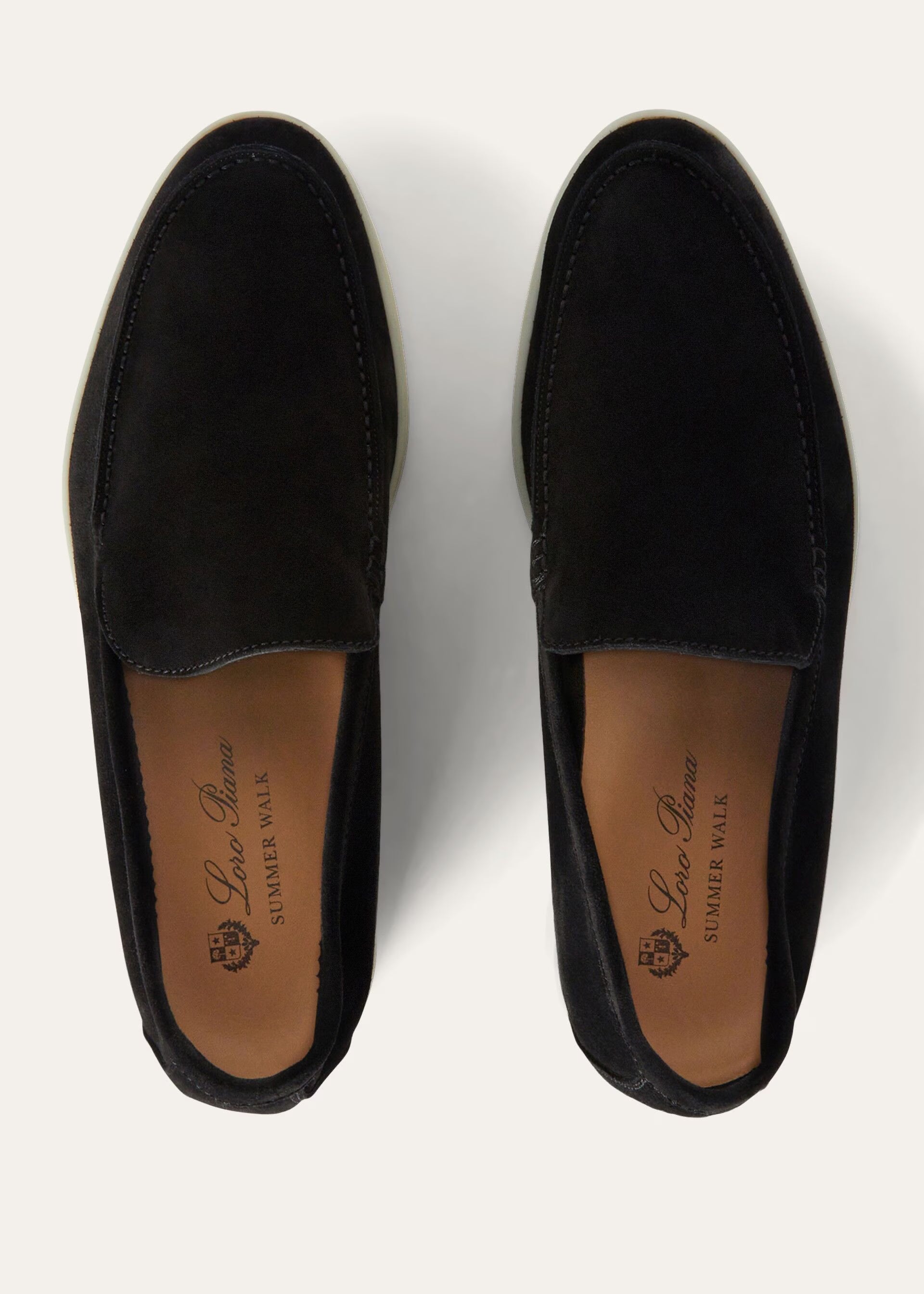 Men's Summer Walk Loafer Black Loro Piana