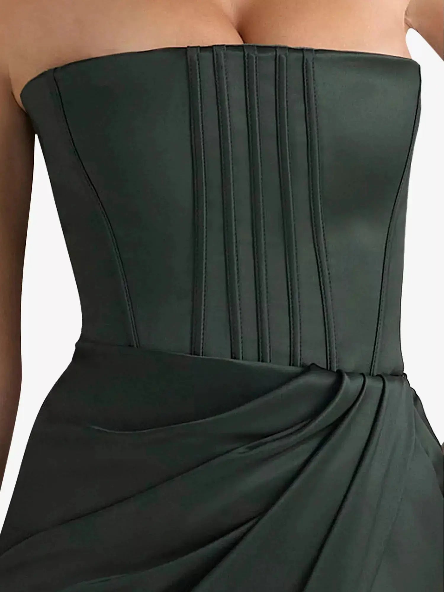 Women's Carelle Strapless Satin Maxi Dress House of CB