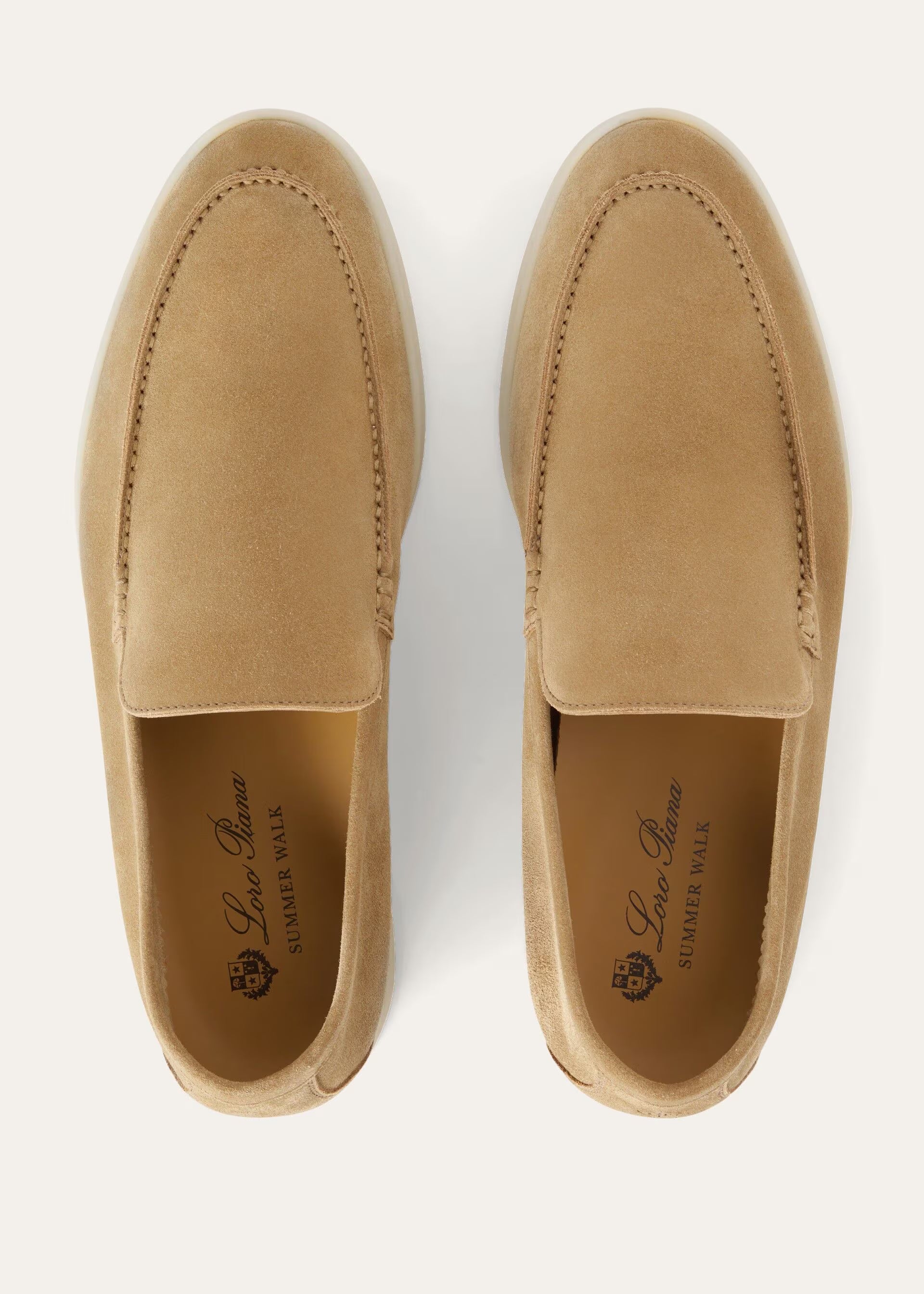 Men's Summer Walk Loafer Light Wood Smoke Loro Piana
