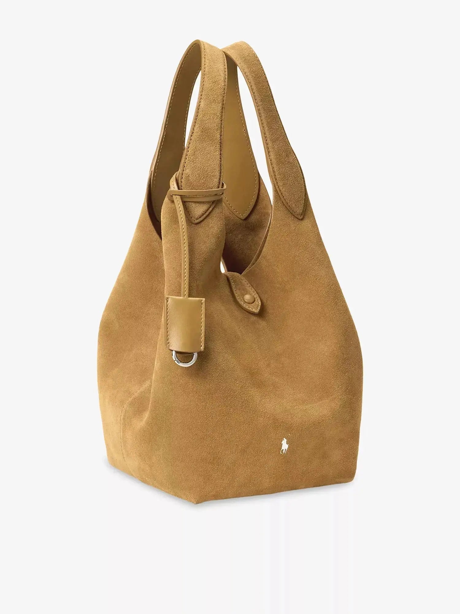 Women's Polo Play Medium Suede Tote Bag Polo Ralph Lauren