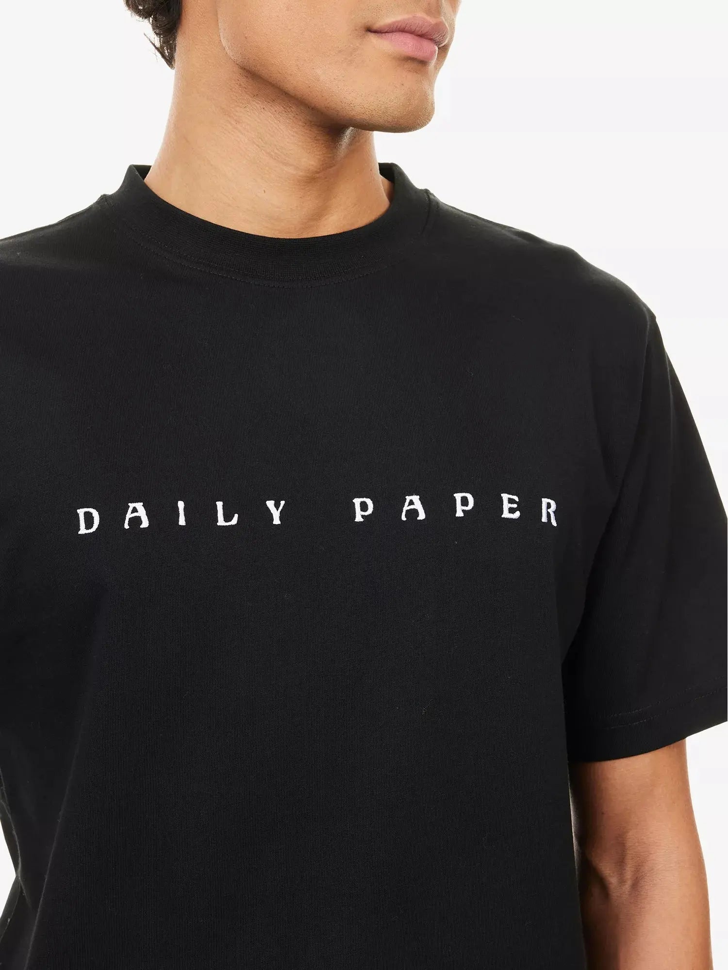 Men's Alias Brand-Embroidery Cotton-Jersey T-Shirt Daily Paper