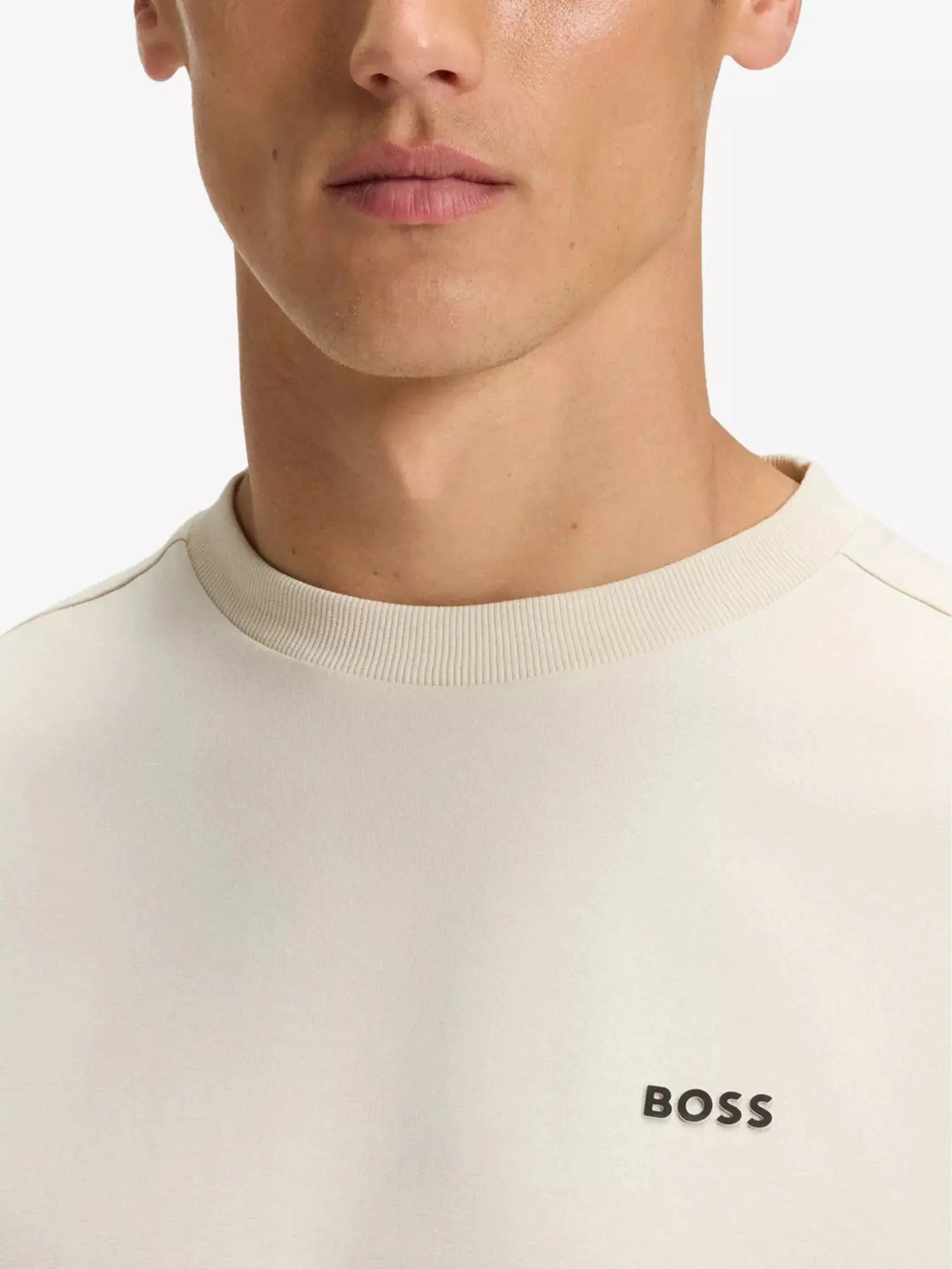Men's Brand-Embossed Short-Sleeved Stretch-Cotton T-Shirt Boss