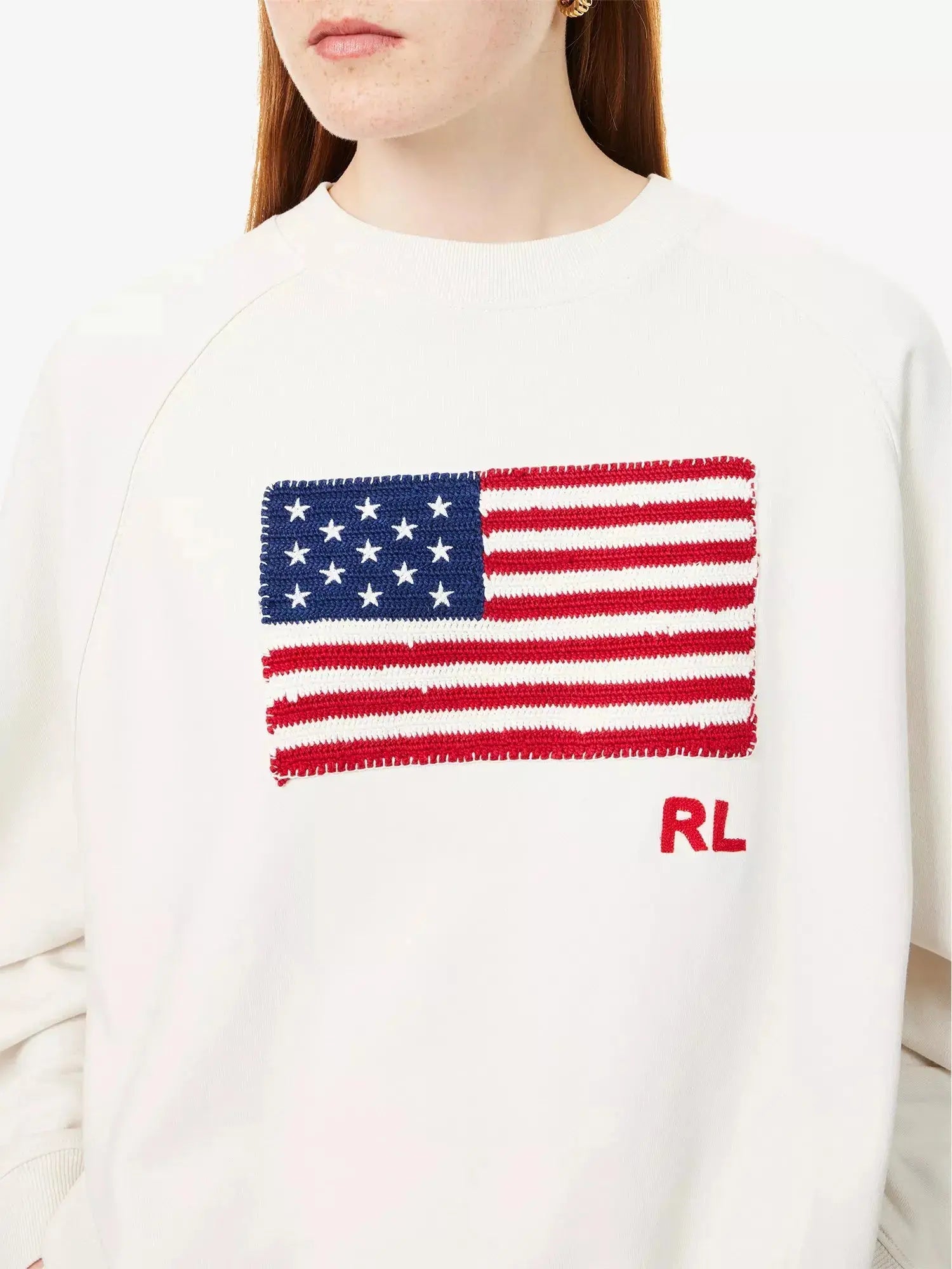 Women's Embroidered Raglan-Sleeves Cotton-Jersey Sweatshirt Polo Ralph Lauren